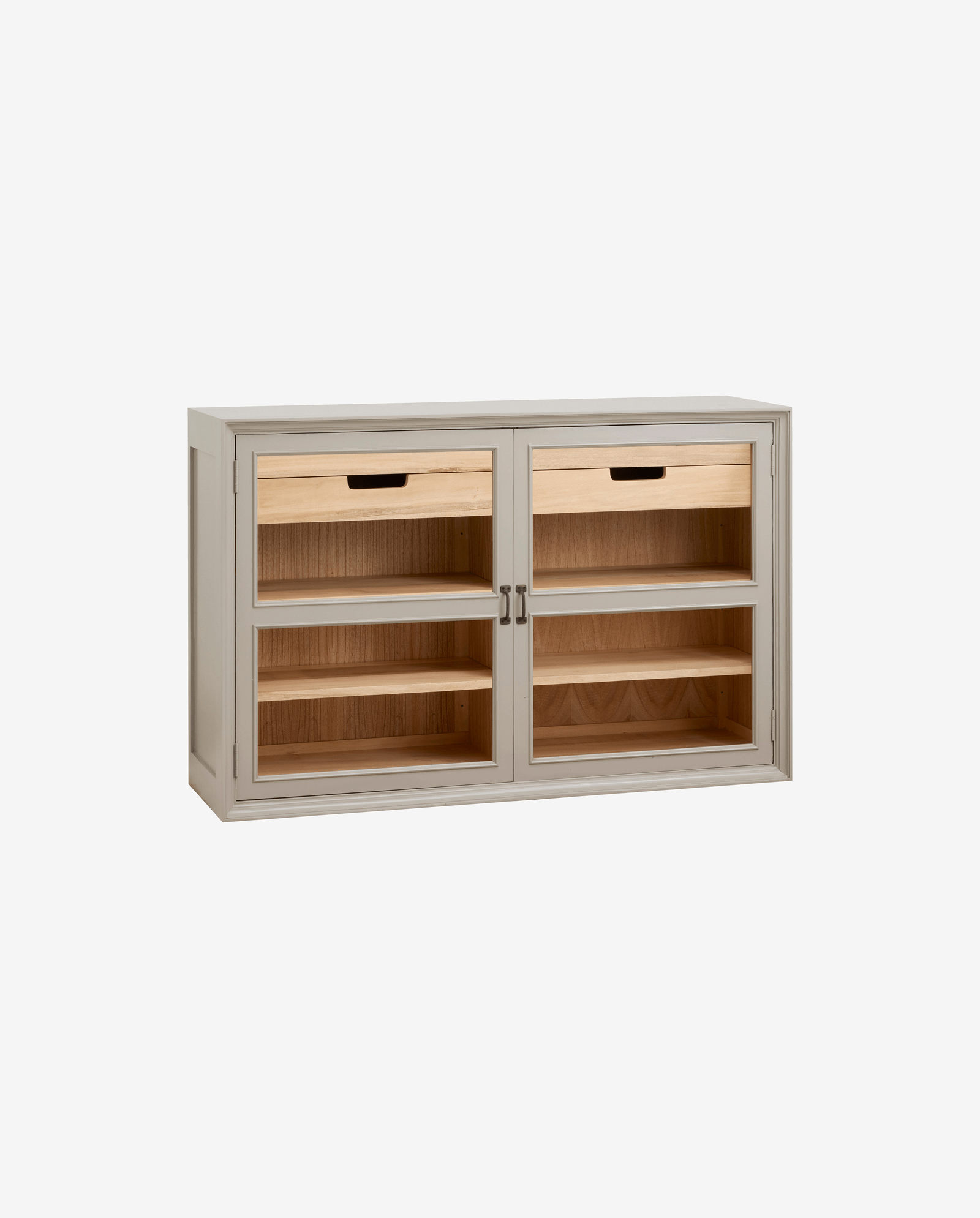 VIVA Schrank, 2 Türen niedrig - grau