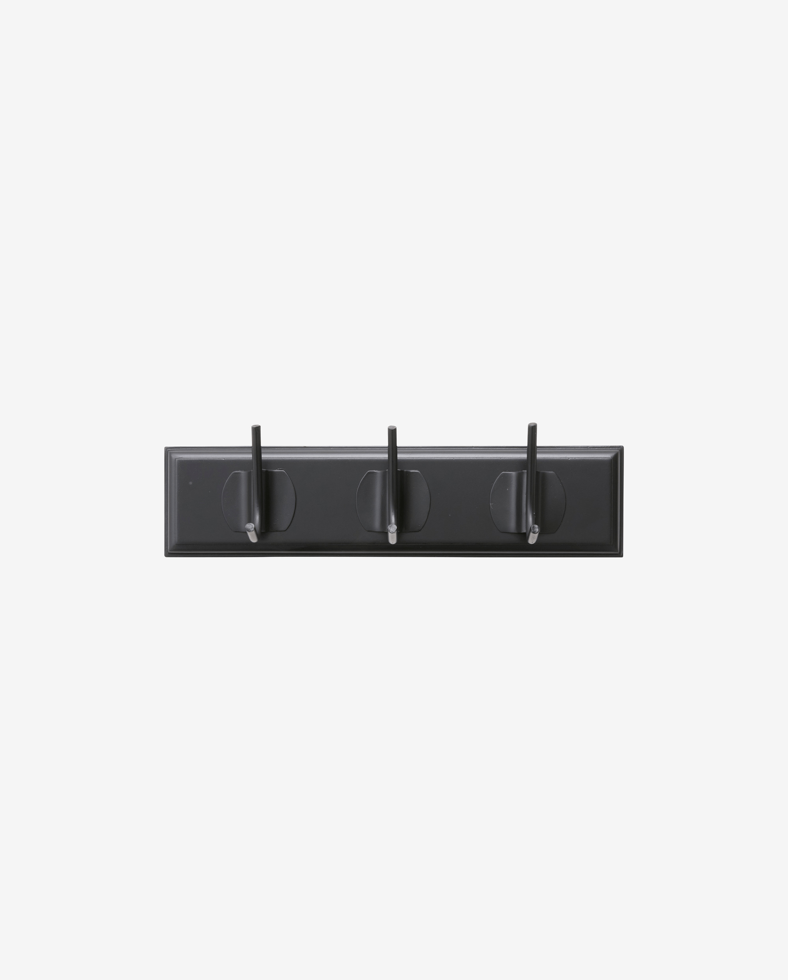 EDGY Garderobenständer, 3 Haken - schwarz mit schwarzer Oberfläche