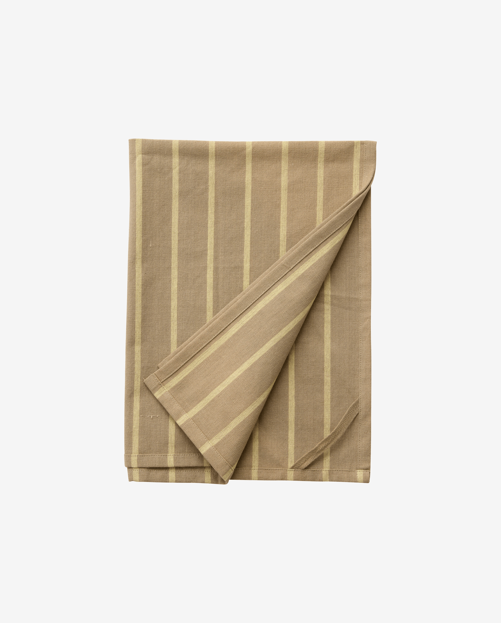 KINU Geschirrtuch, gestreift - gelb/beige