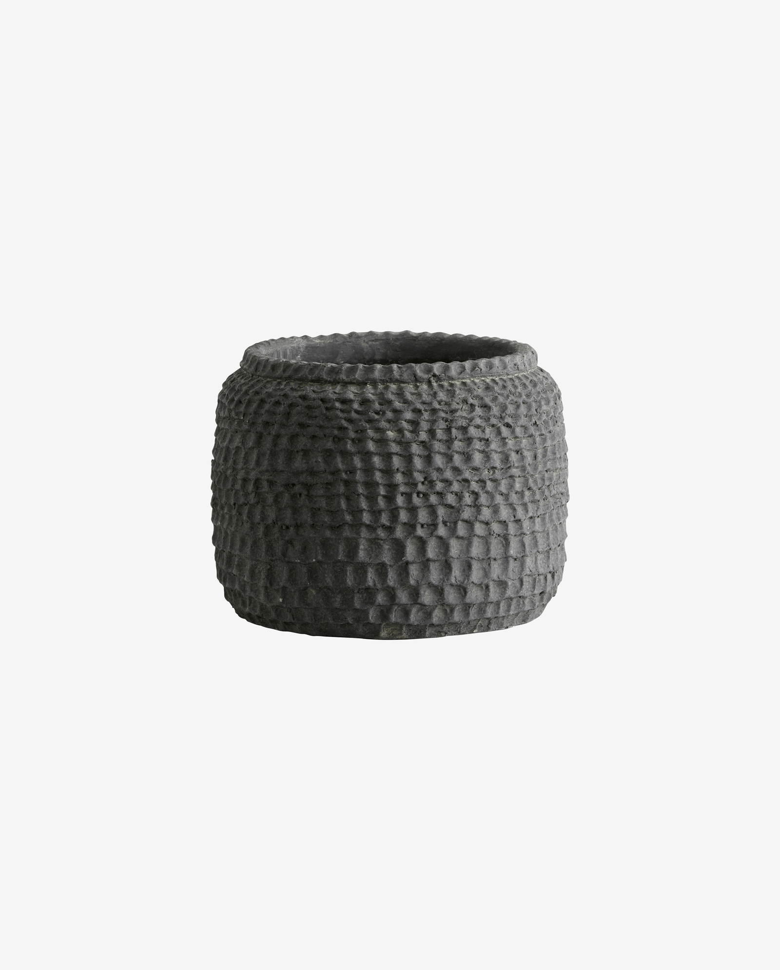 AOBA krukke i cement, L - Grå