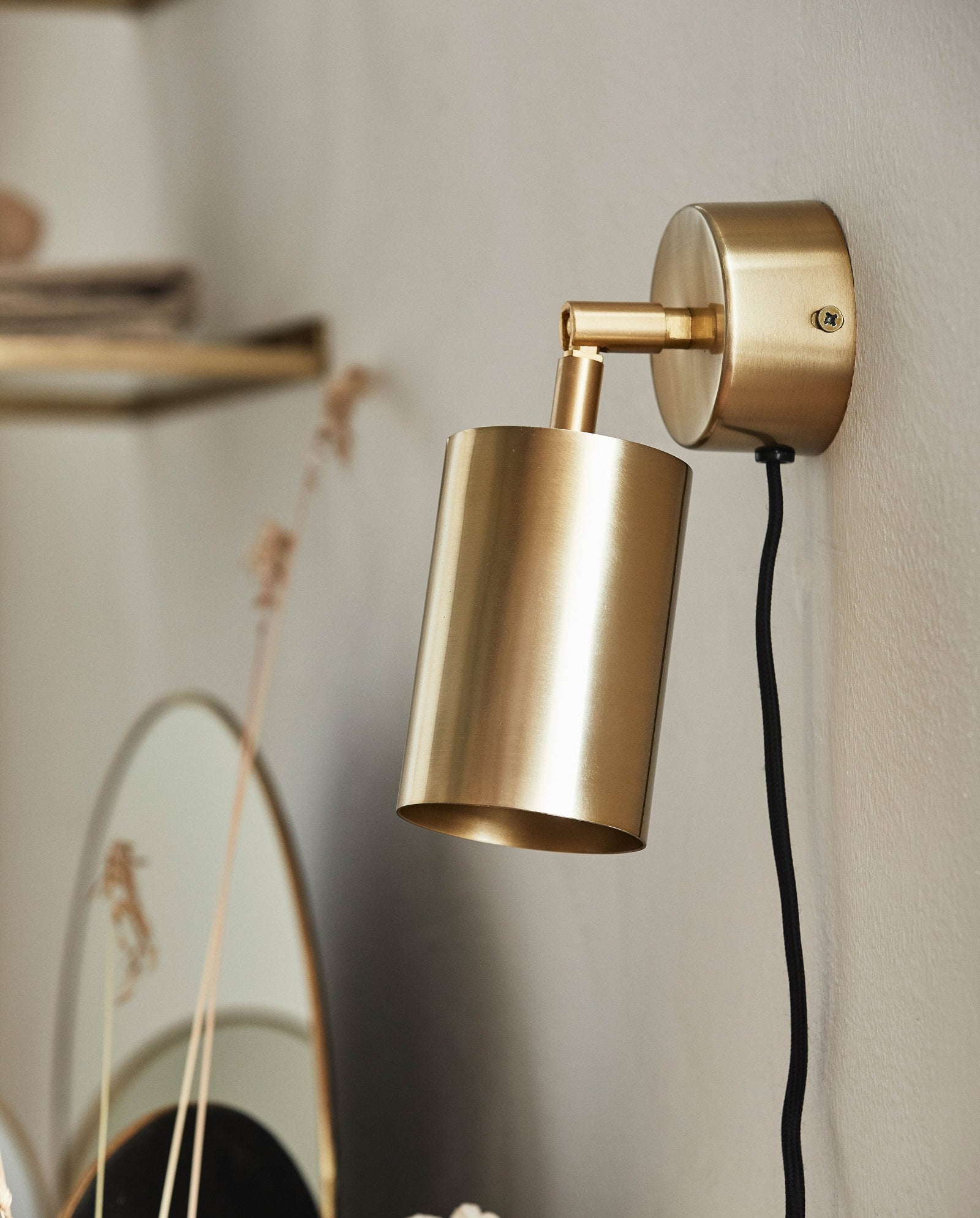 MAIA Wandleuchte/Spotlight - goldene Ausführung