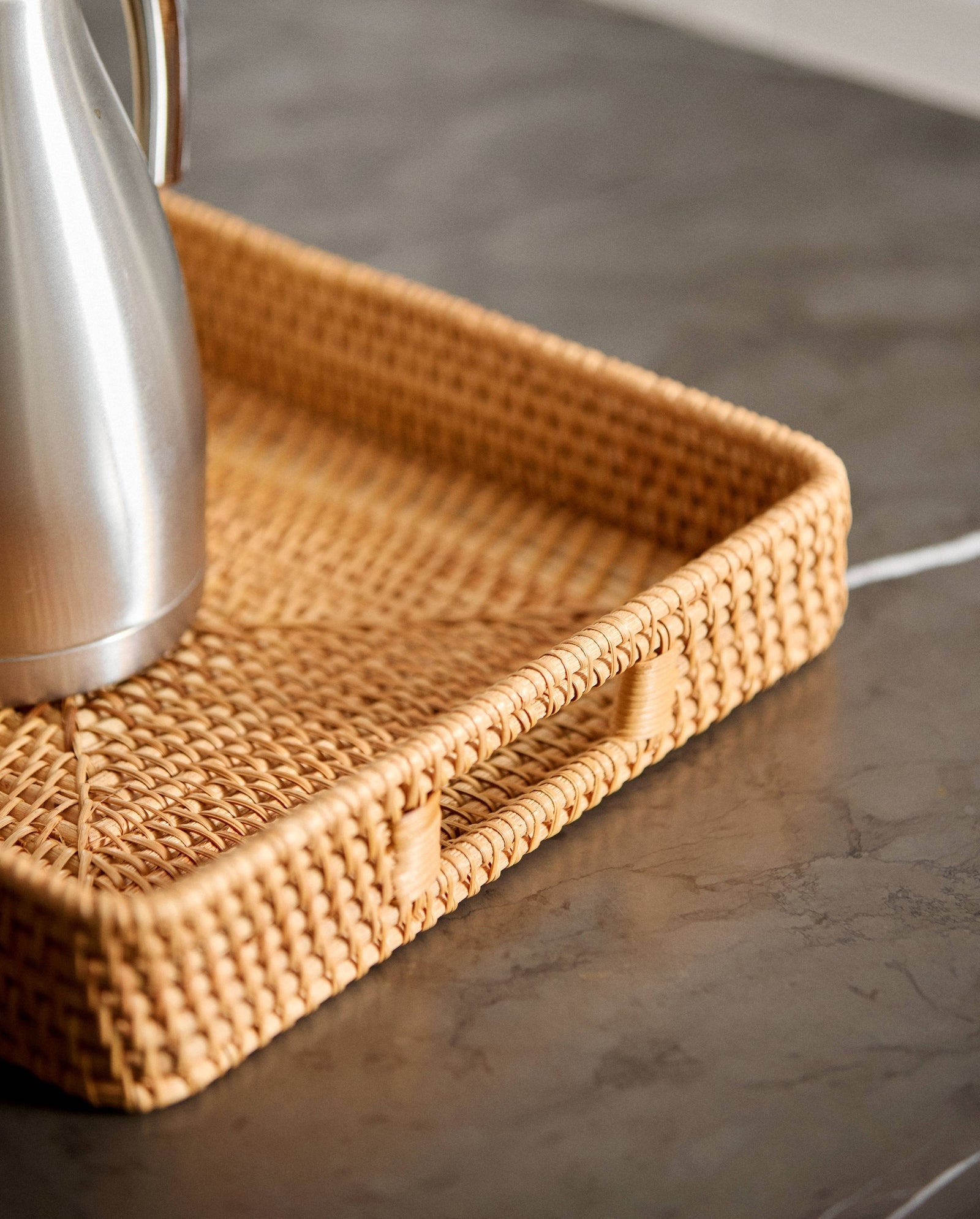 LAURUS Rattan-Serviertablett - Natur