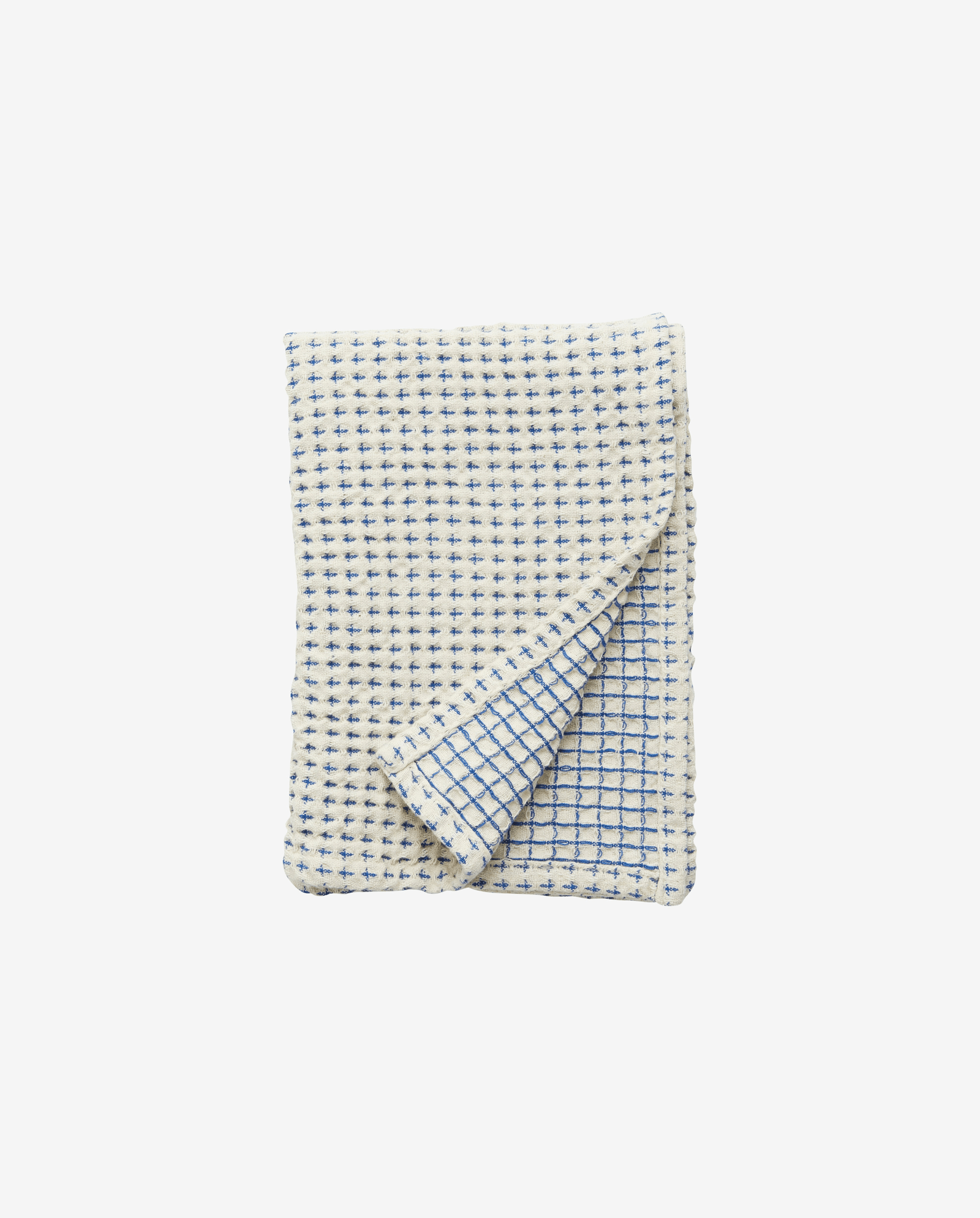 HEZE Geschirrtuch, Waffel - Offwhite/Blau