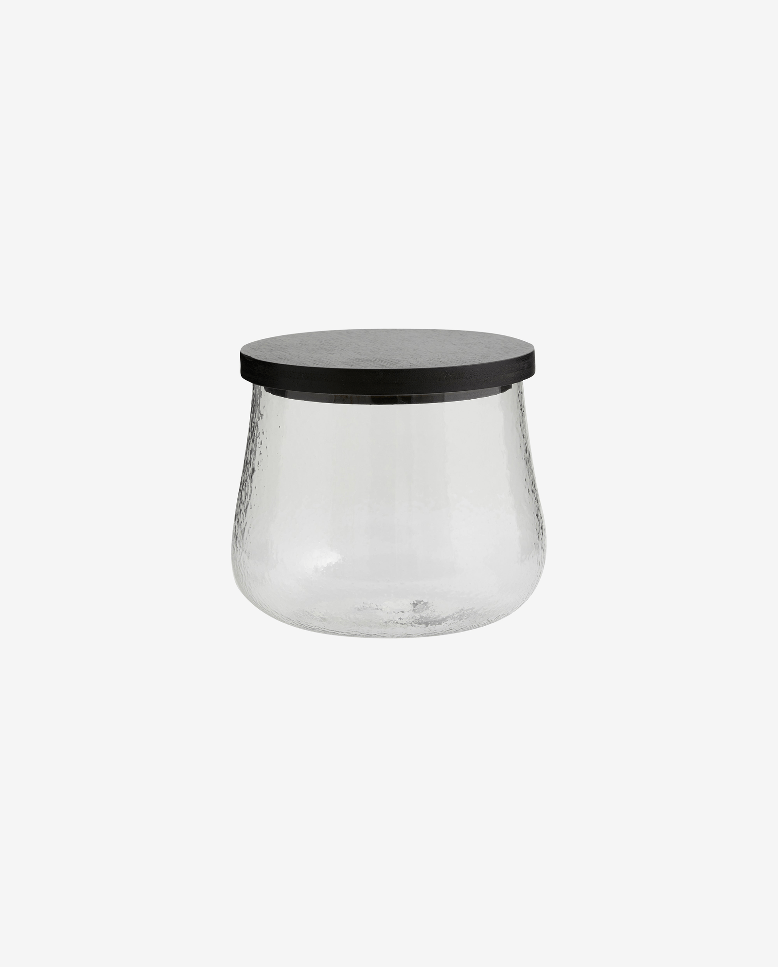 PLUMSI storage glass w. lid, L