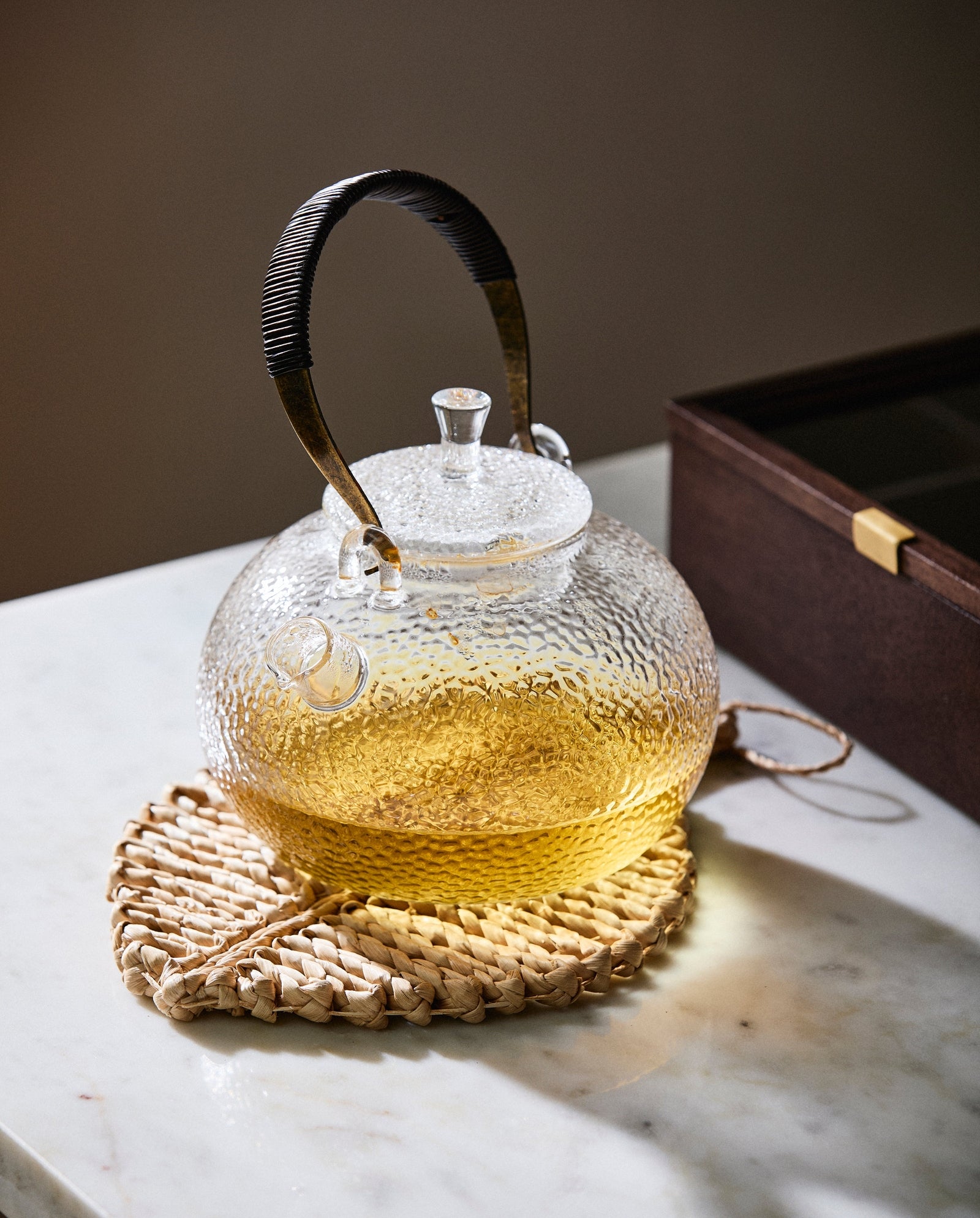 PEPPER glass pot - clear