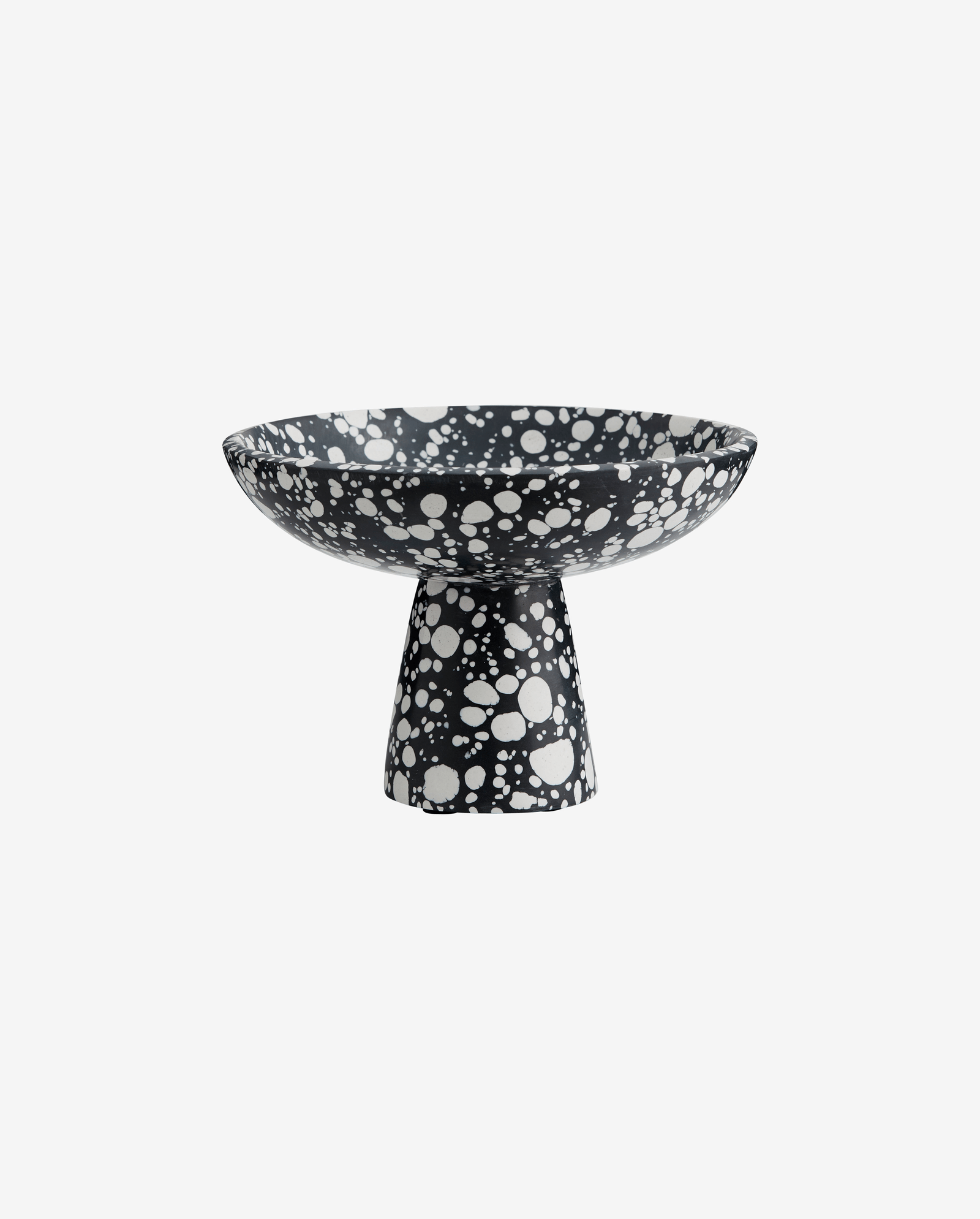 NUSA bowl on foot - black/white