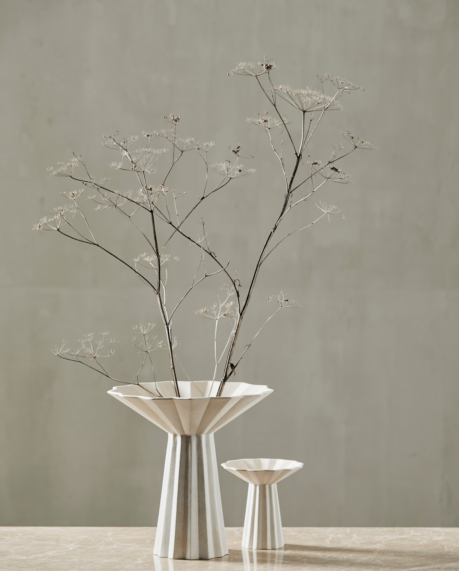 MINU vase, L - råhvid