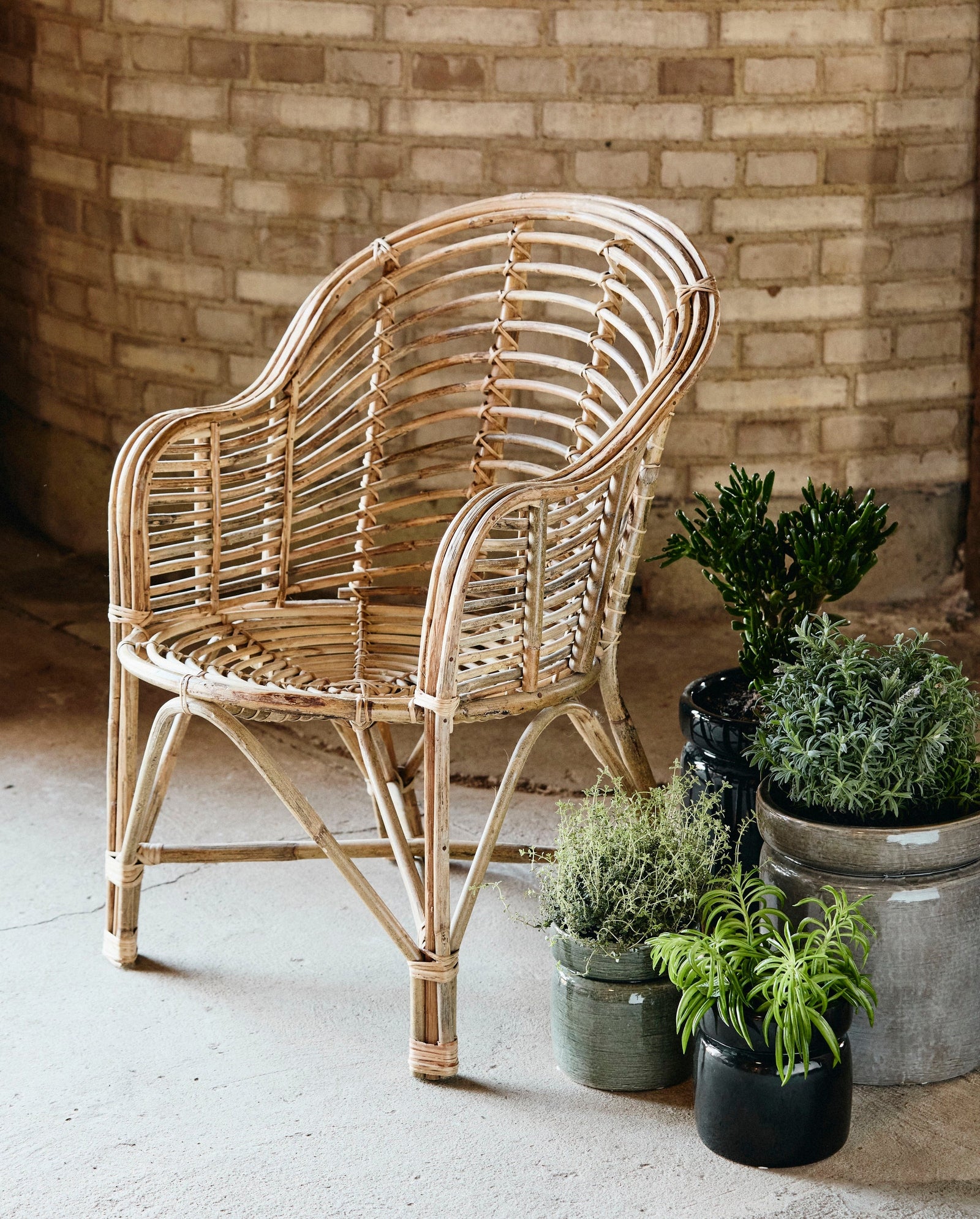 CANIA bamboo chair - natural