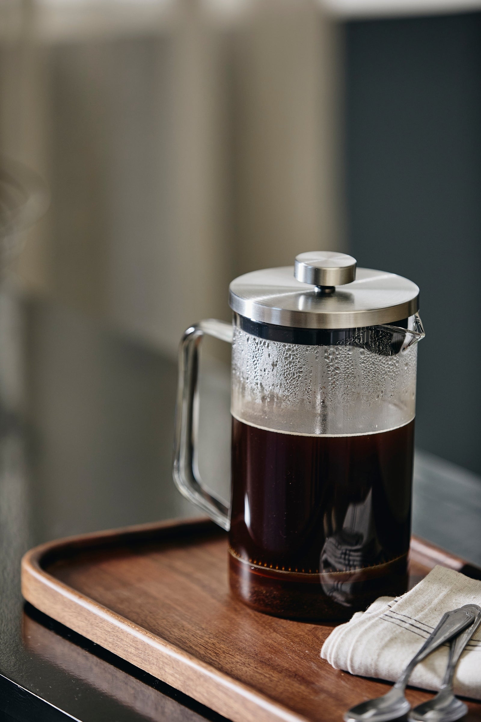 CLOVER french press, glass - clear