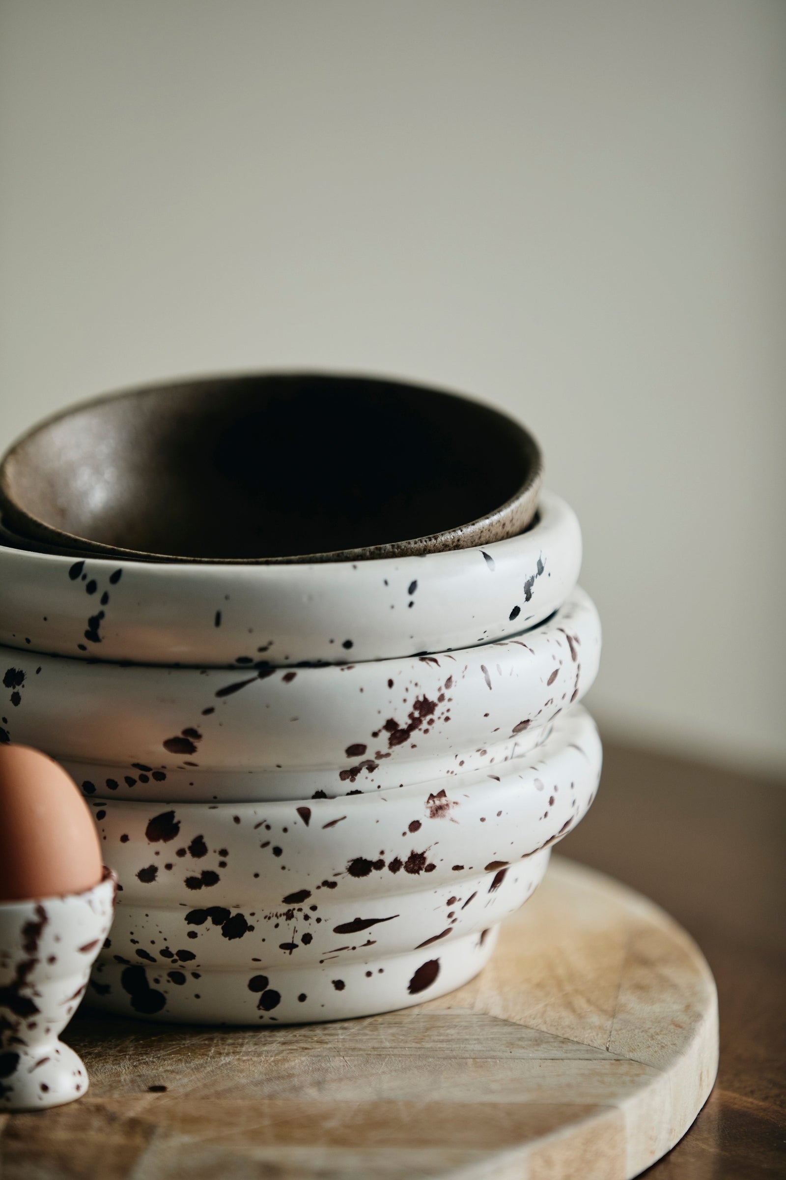 RIA bowl w. splash - ivory