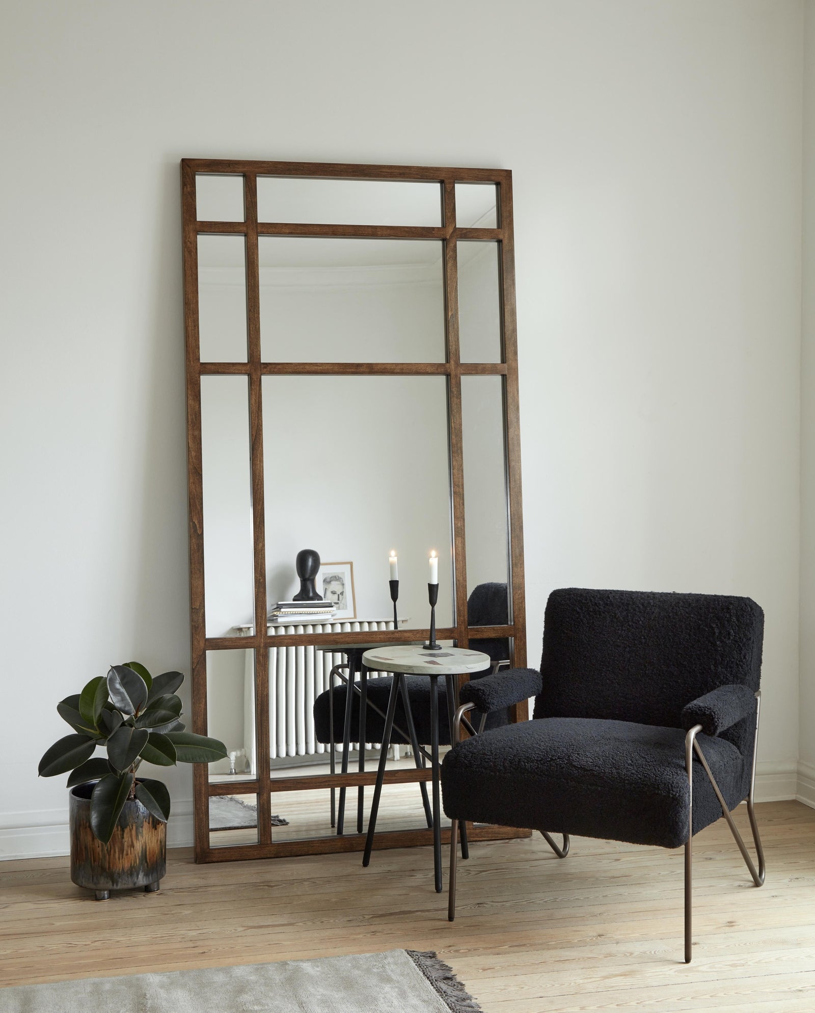 SPIRIT spejl med træramme - 203x101 cm - natur