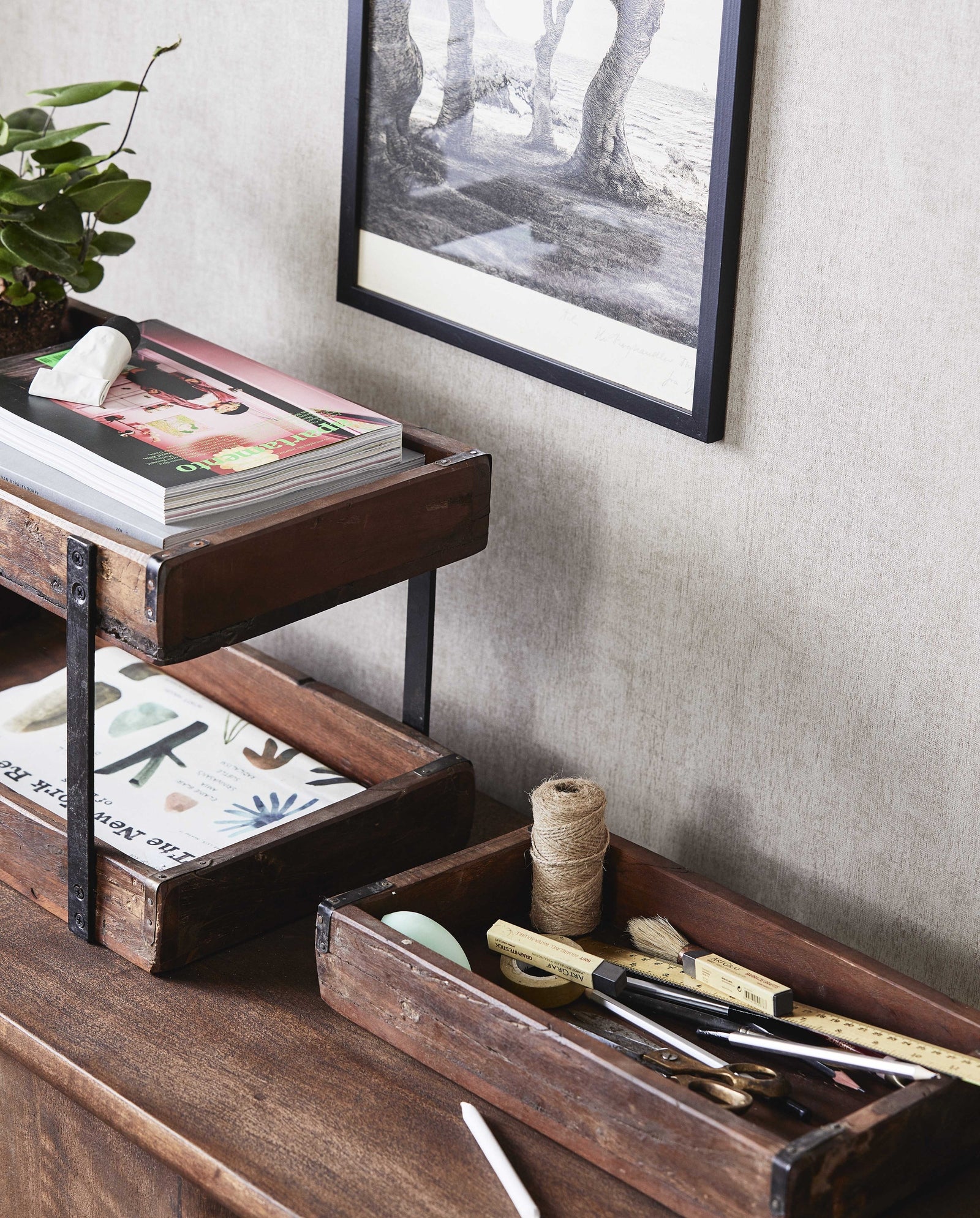 BOLDO etagere reclaimed wood