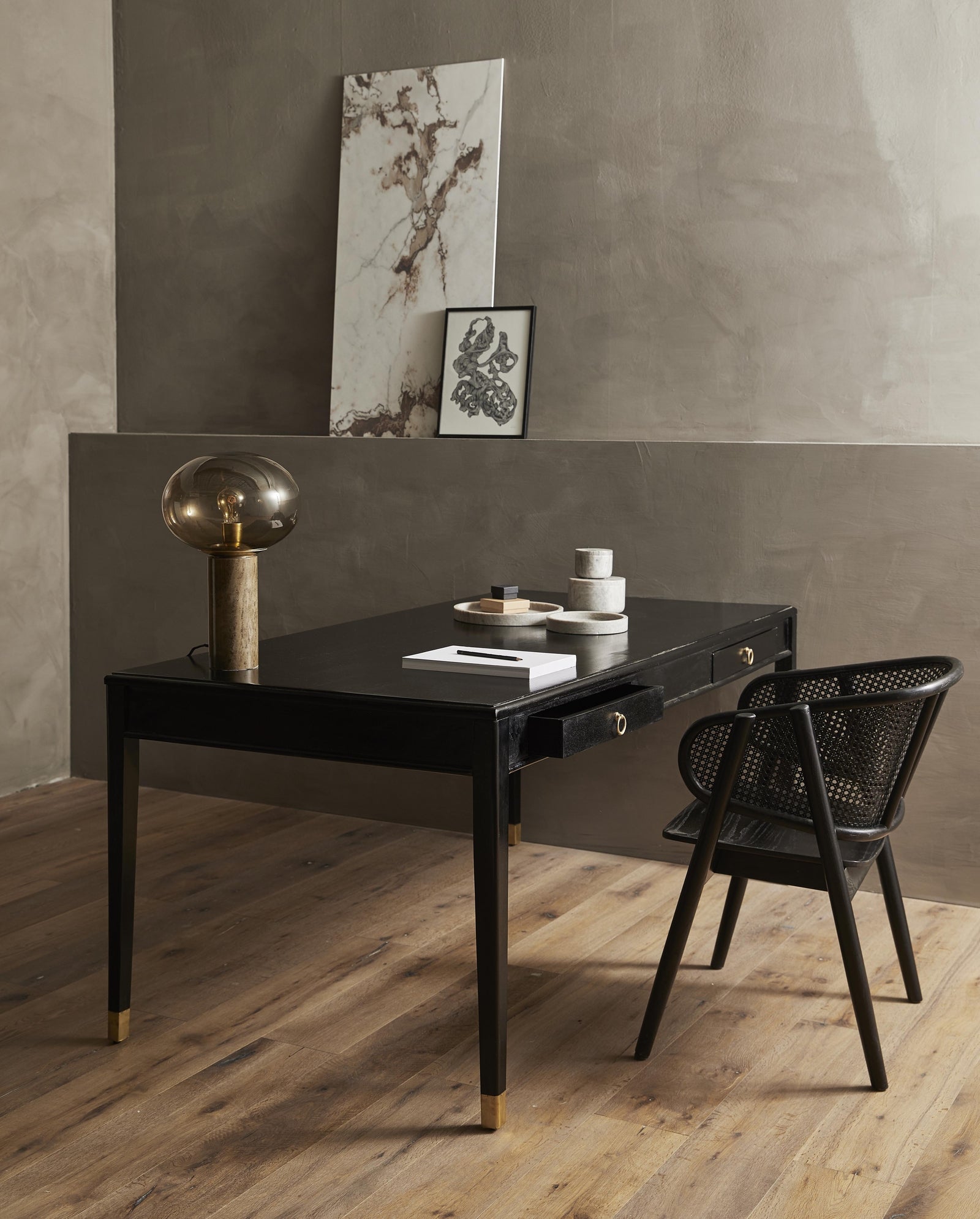 WICKY lounge chair - black/black