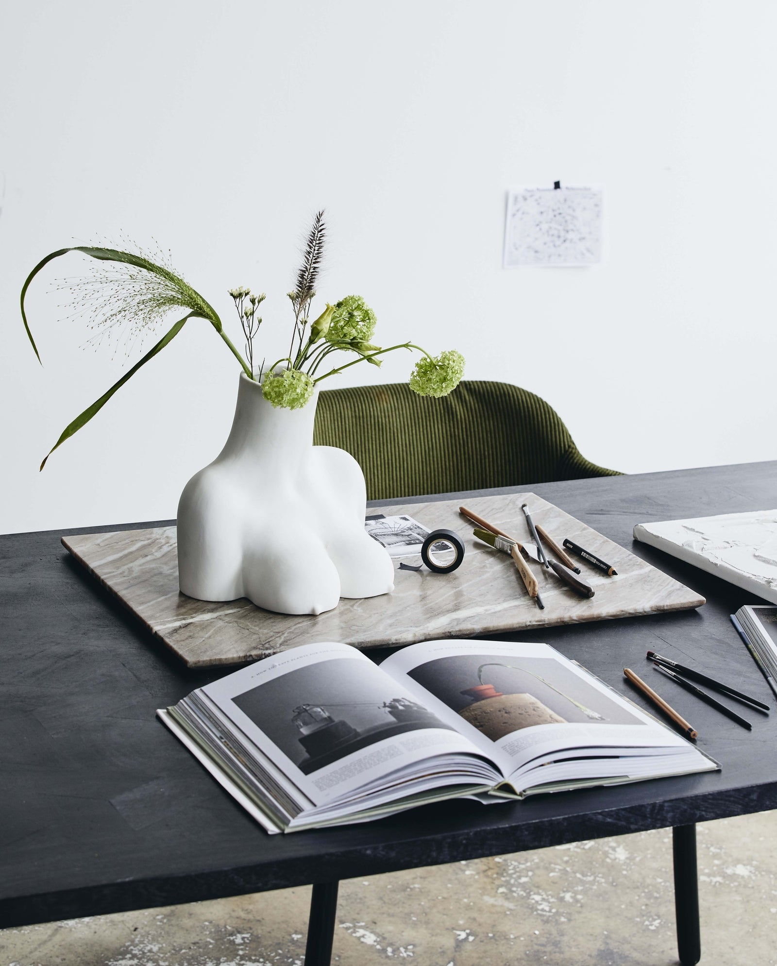 SALINA deco board, S - brown marble