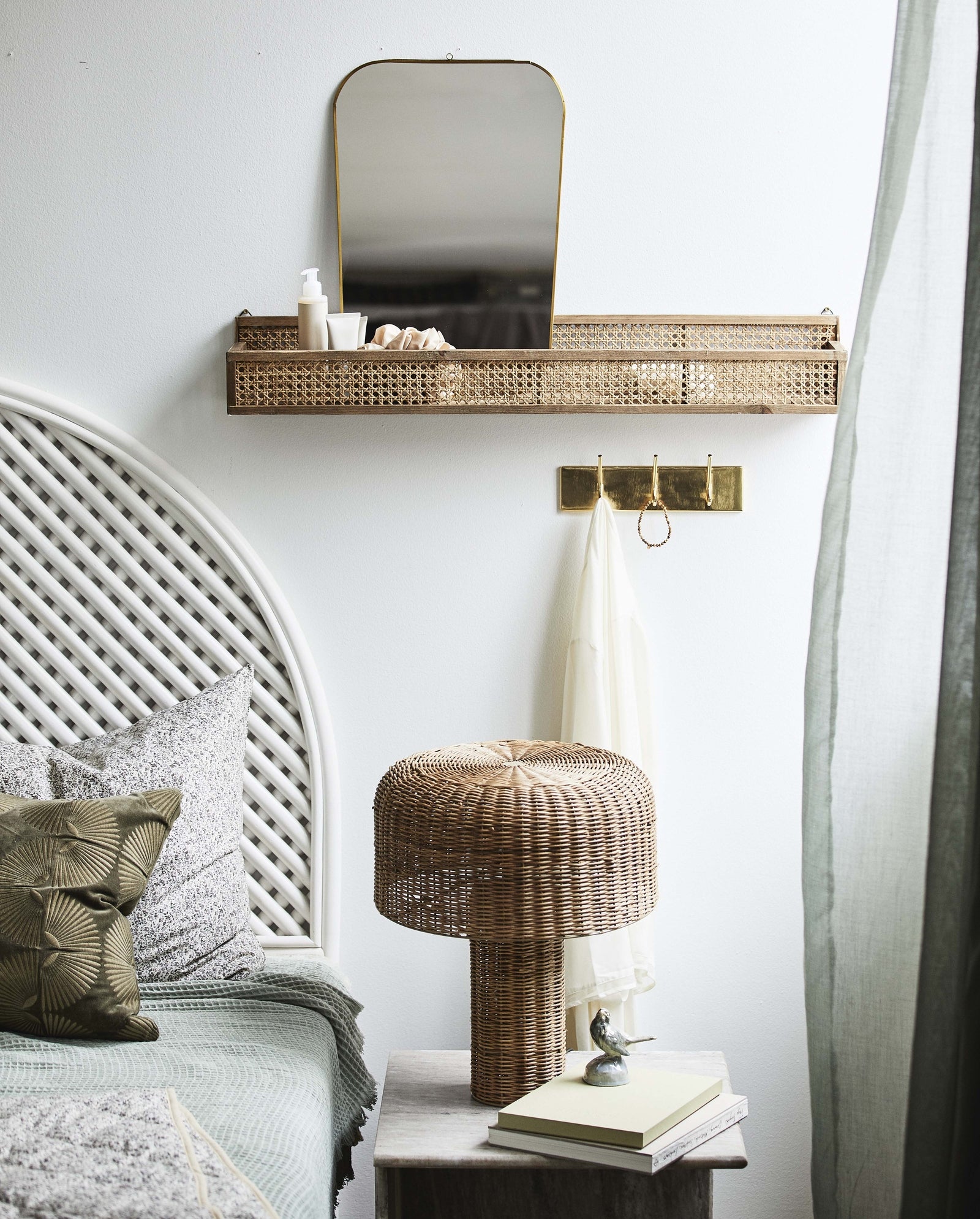 HAAOY coat rack, 3 hooks - golden finish