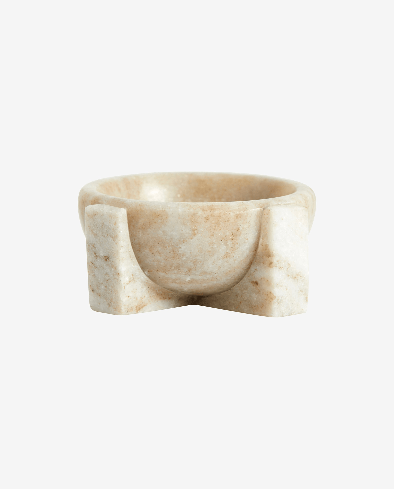 MERIAN salt dish - brown marble