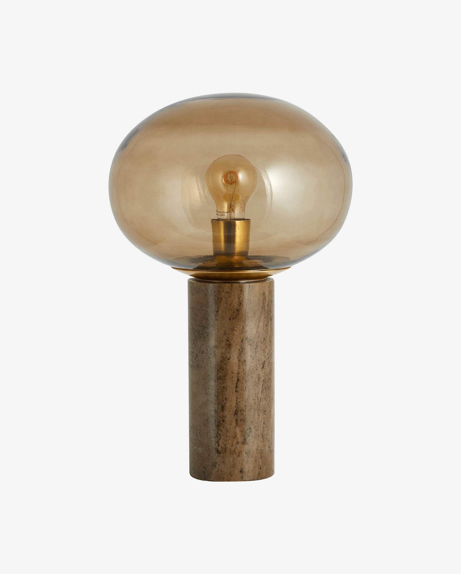 BES Tischlampe - rauchig mit Marmor