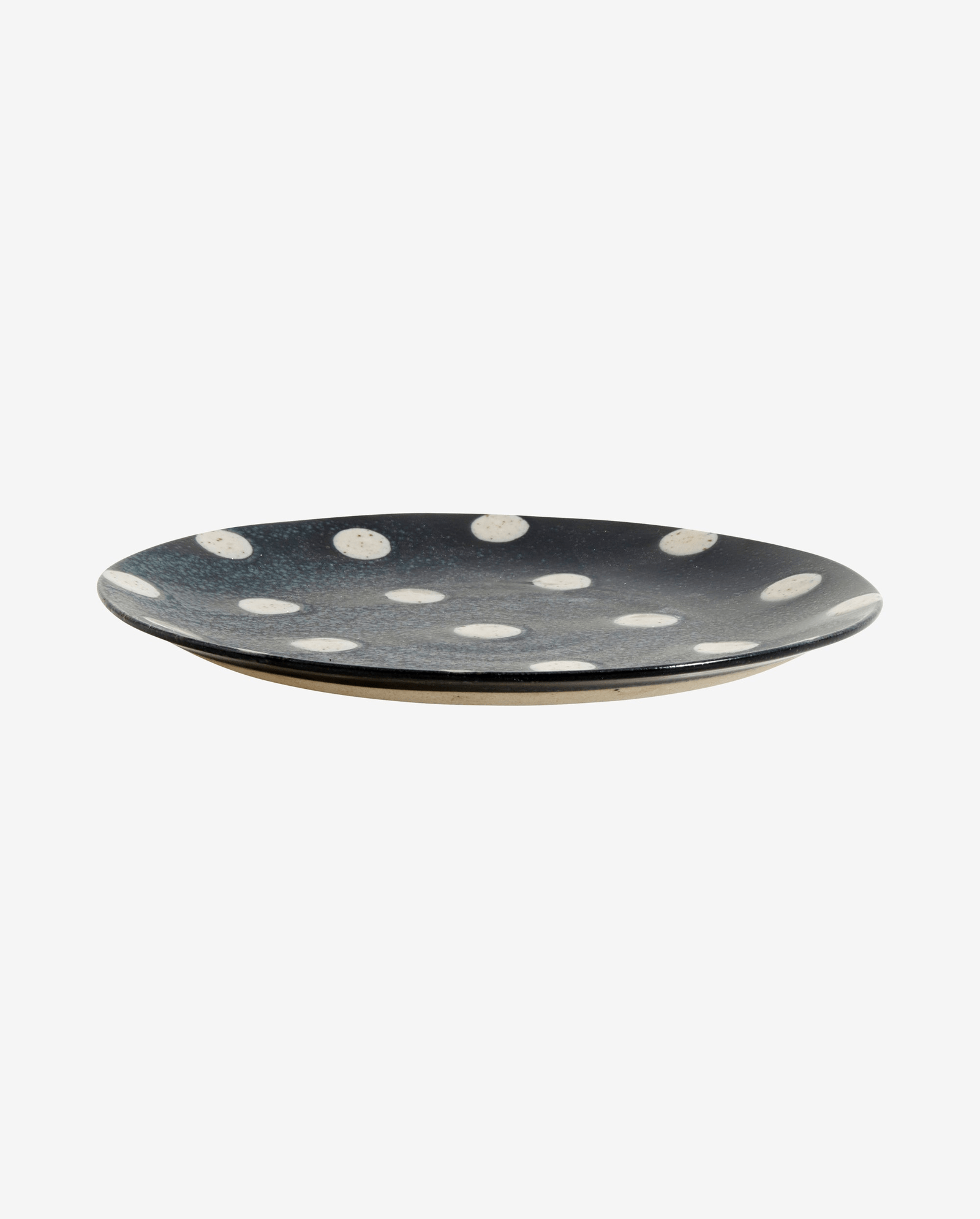GRAINY dot plate, S - dark blue/sand