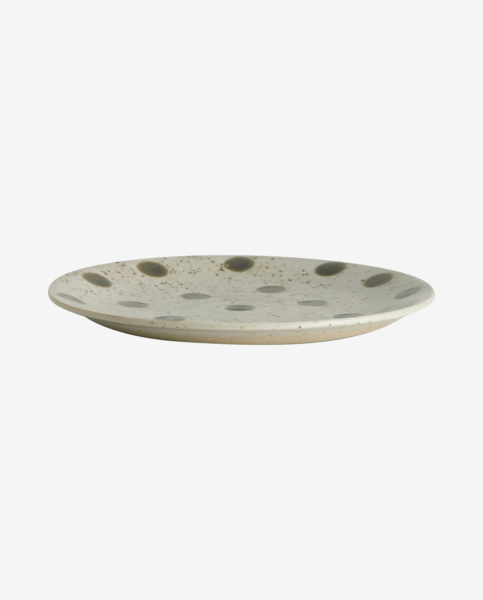 GRAINY saucer/cake plate - sand/green
