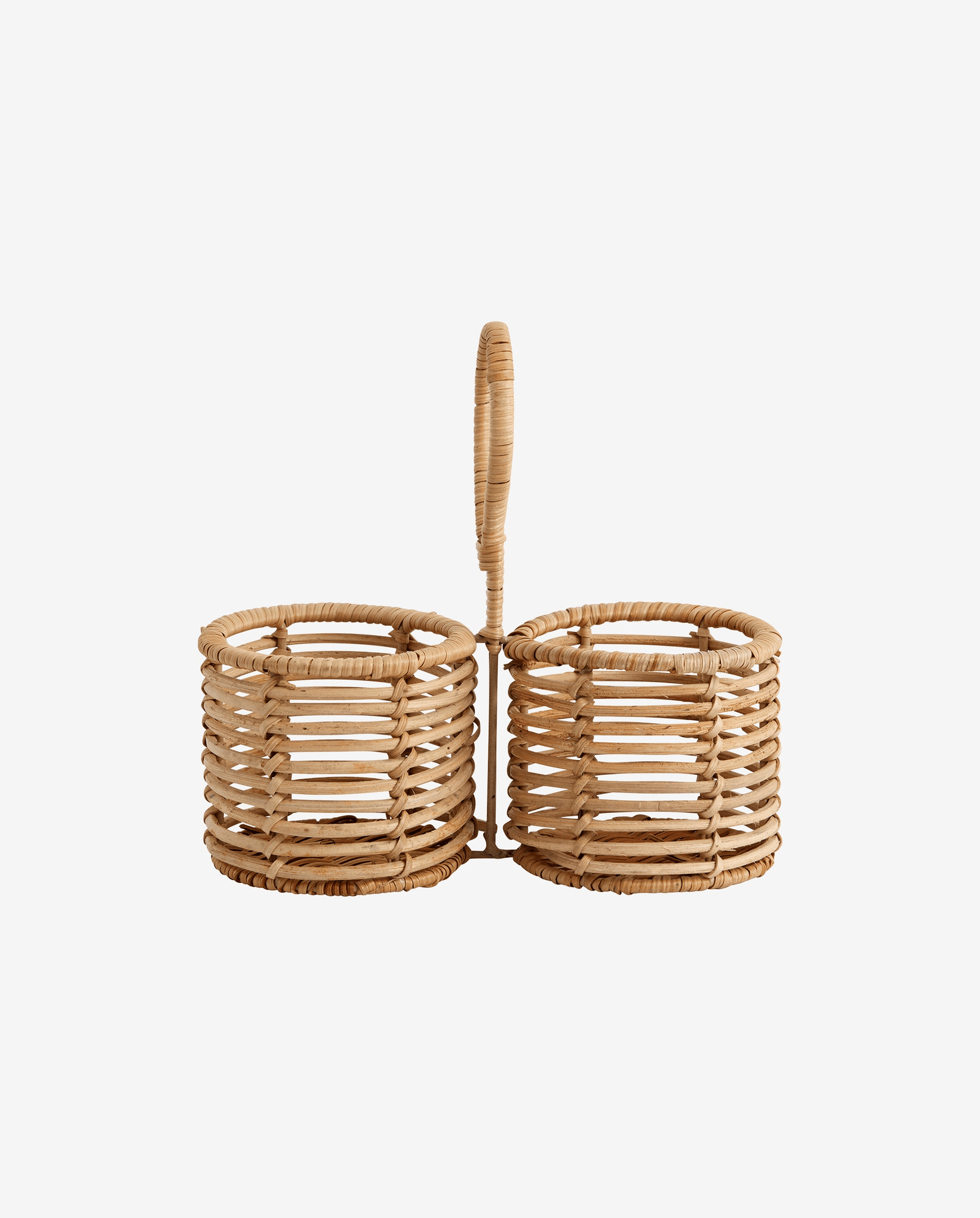 ZADAR fletkurv i rattan - ø10 cm - natur