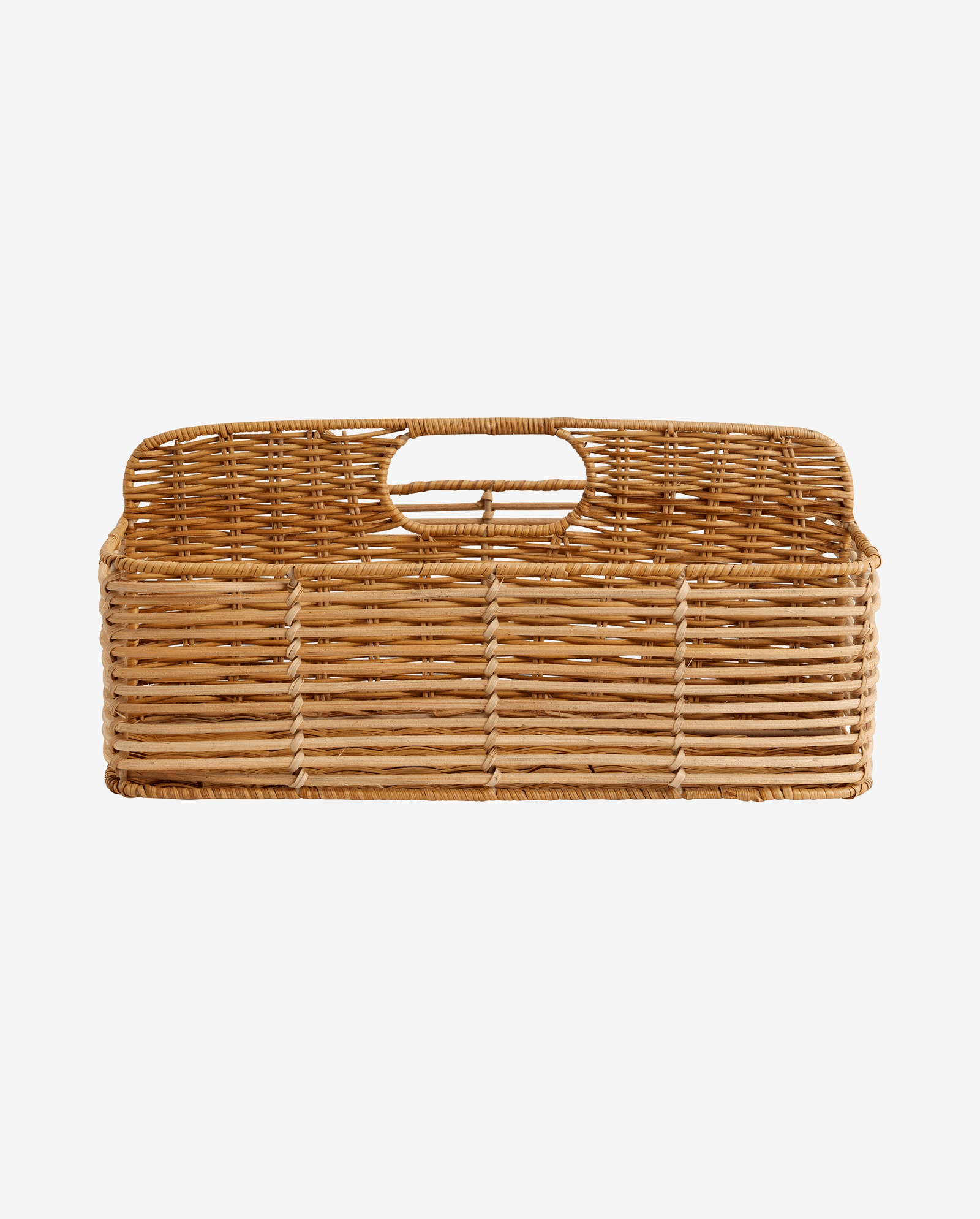 ZADAR rattan holder, 2 dividers - nature