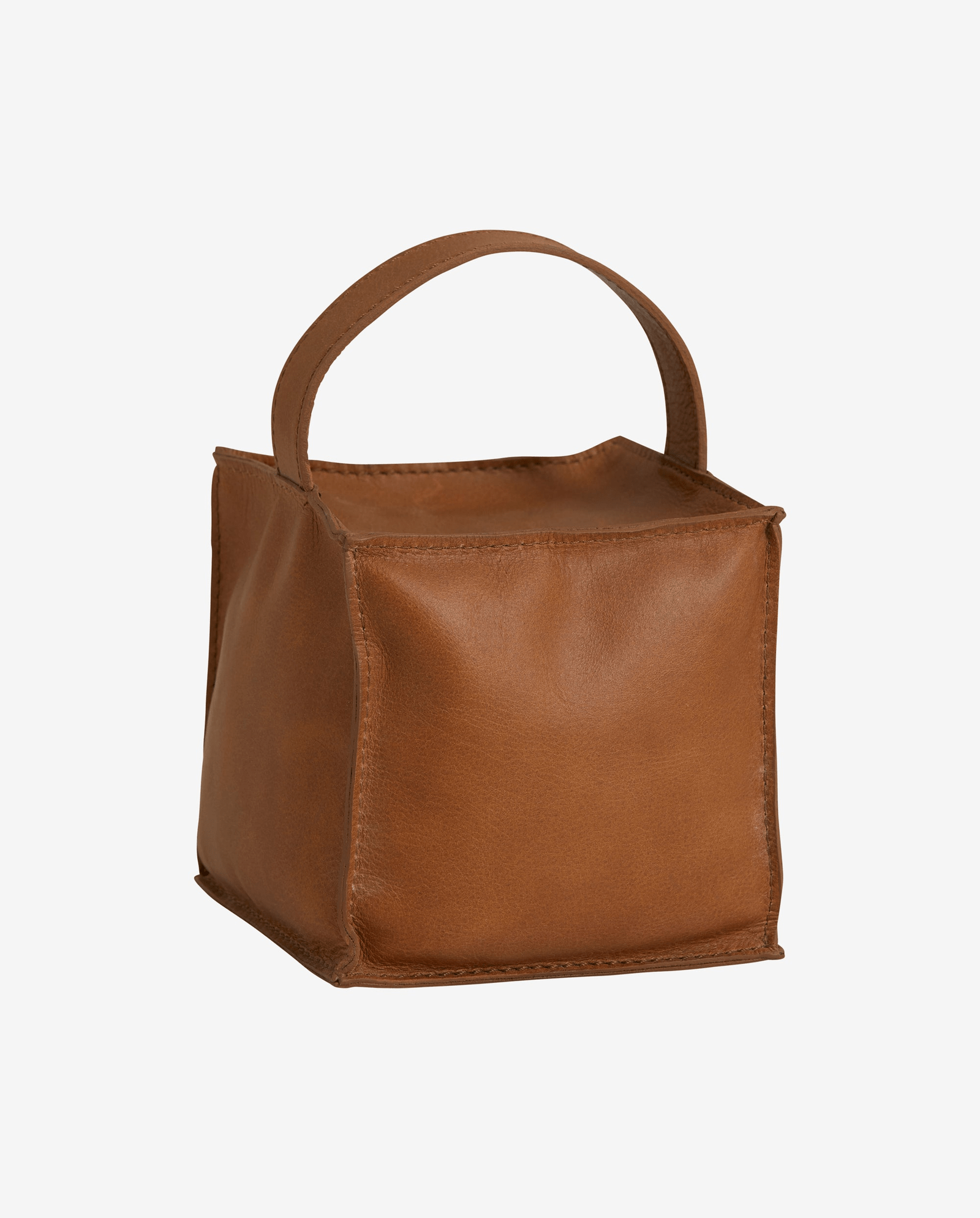 COOK door stopper, square, leather,natur