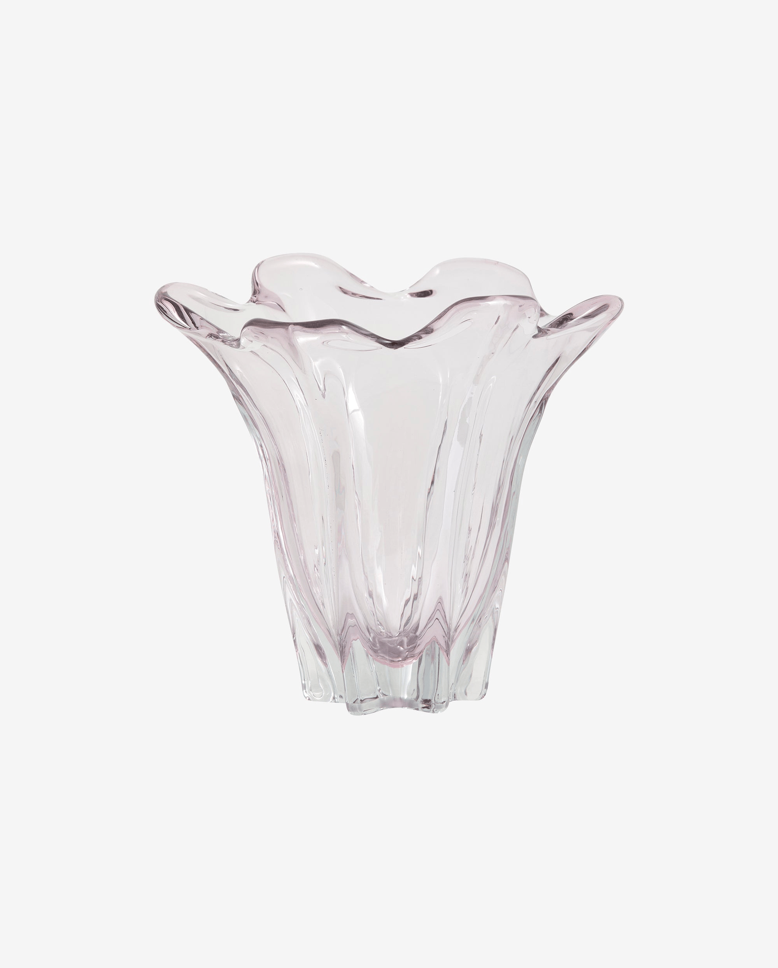 FLOTTA glasvase - h22 cm - lys pink