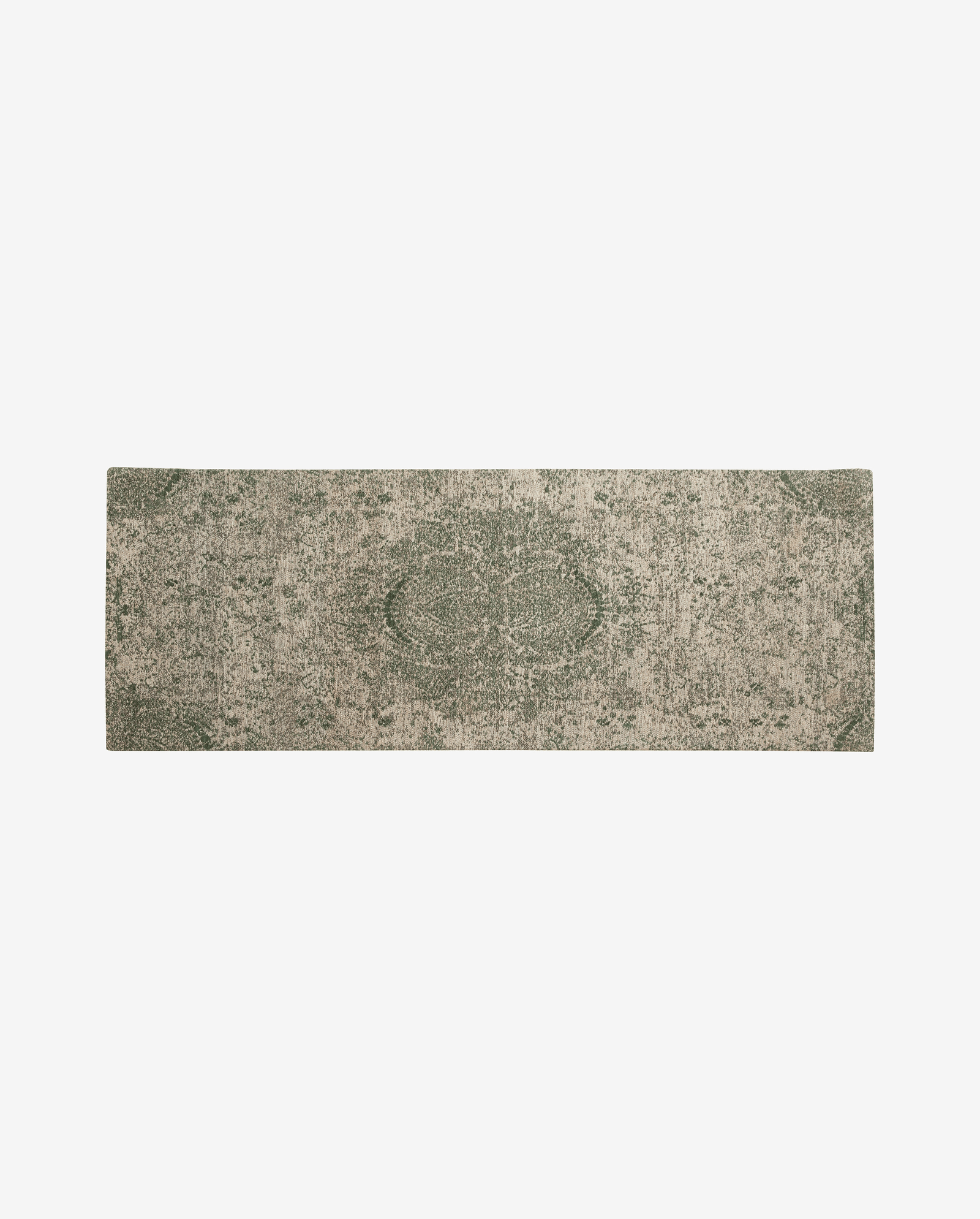 ARIA jacquardvævet tæppe, 75x200 cm - grøn/beige