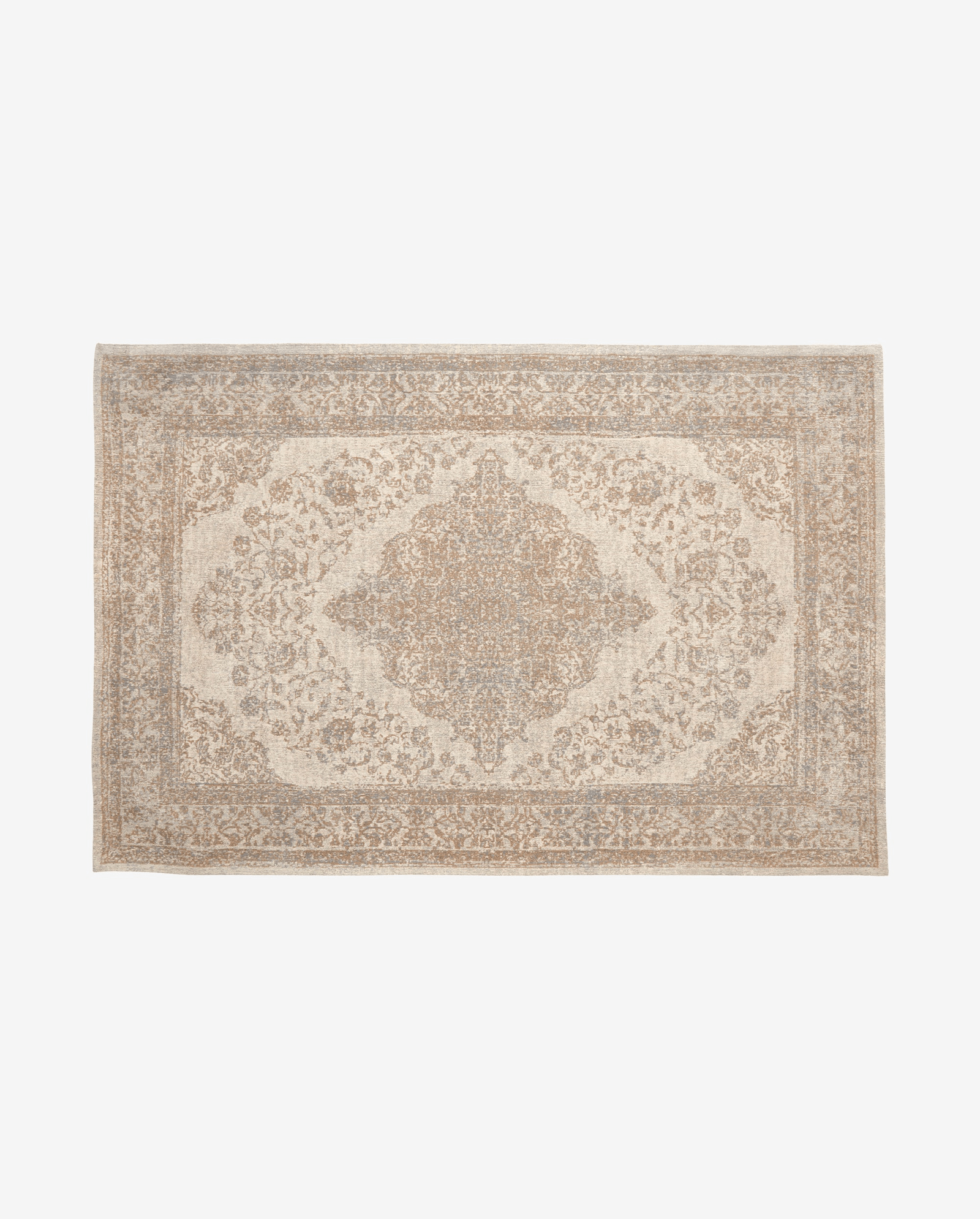 PEARL vævet bomuldstæppe - 160x240 - sand/beige