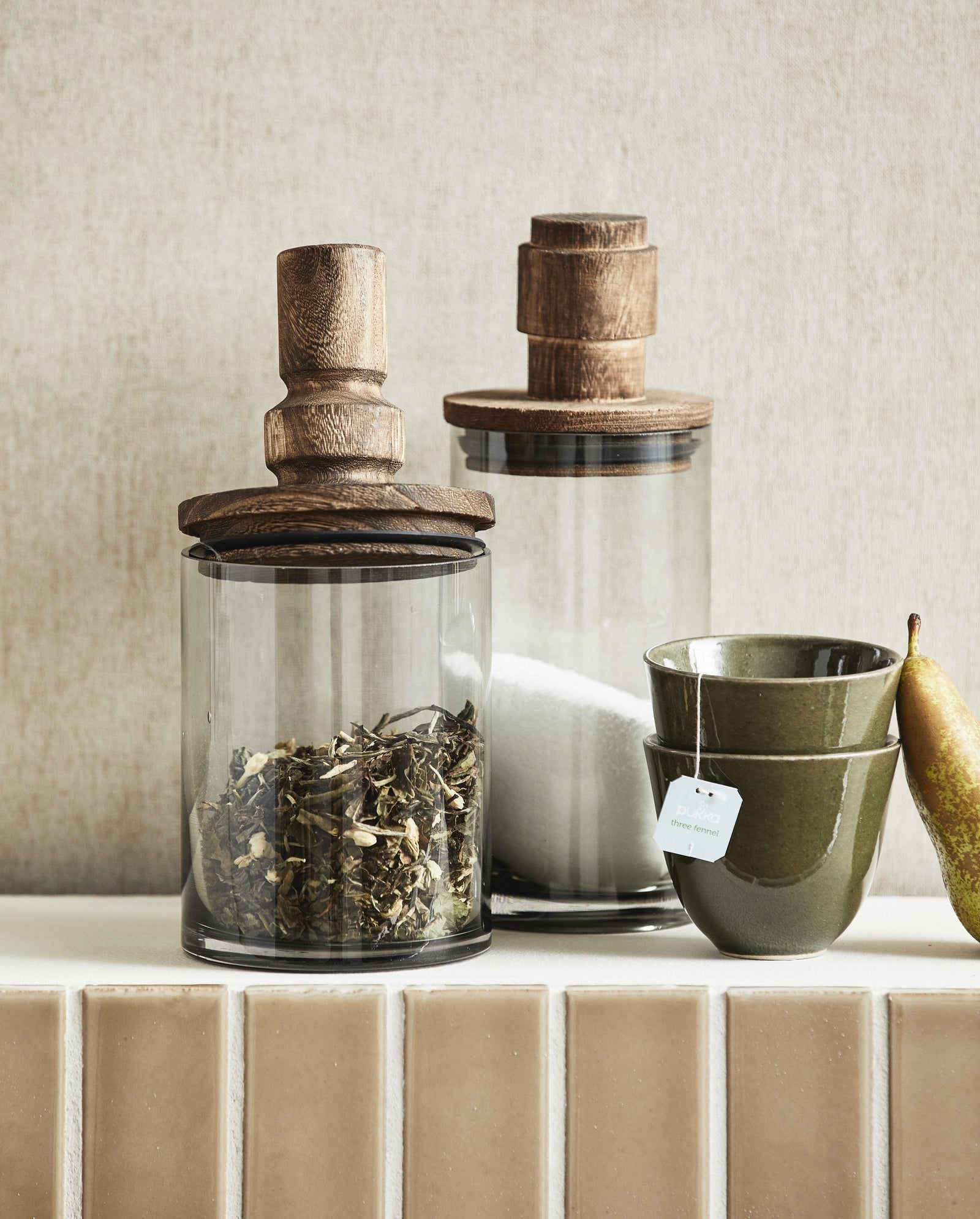 SALVIE glass storage, L - smoke