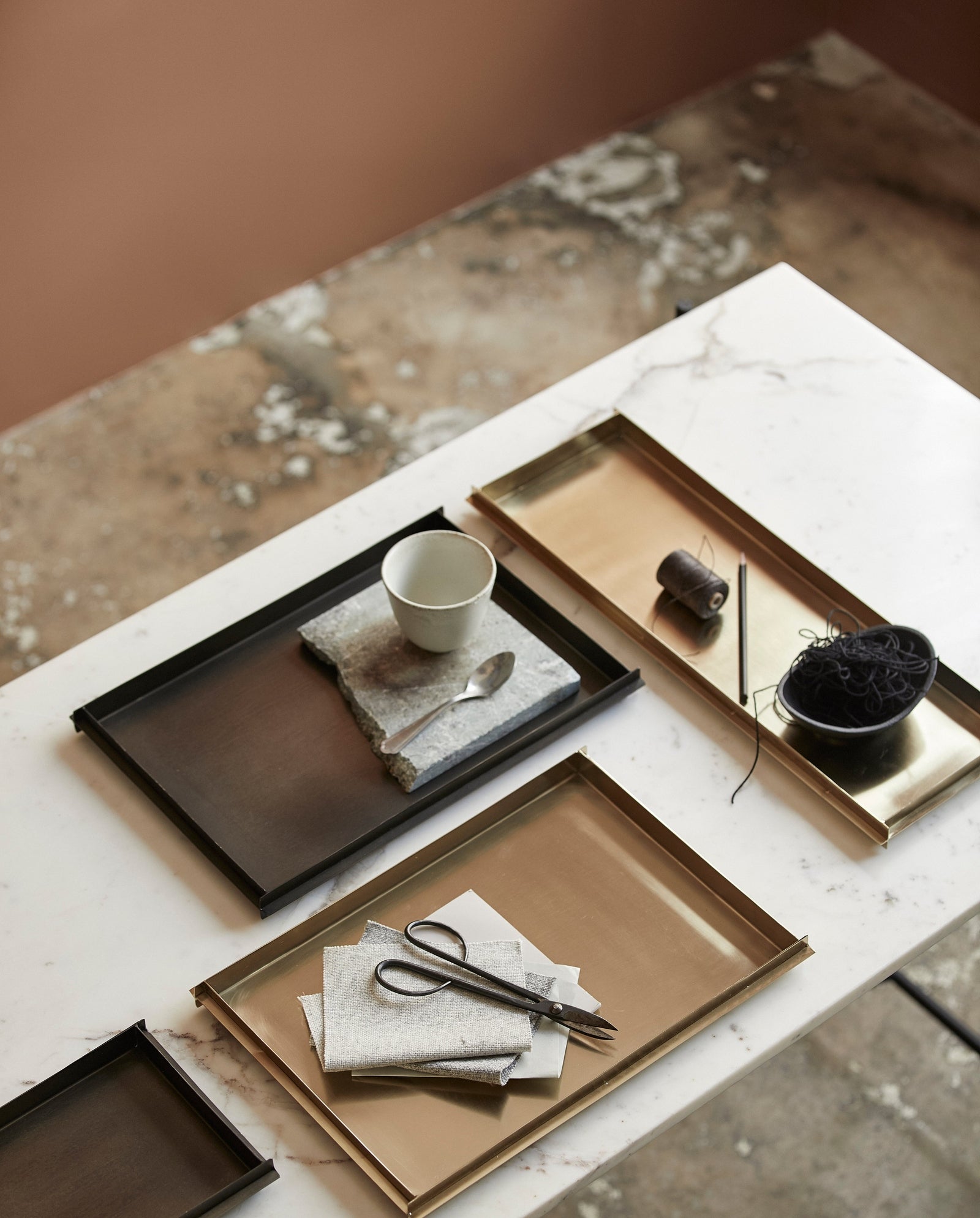 KODIAK long tray - golden finish