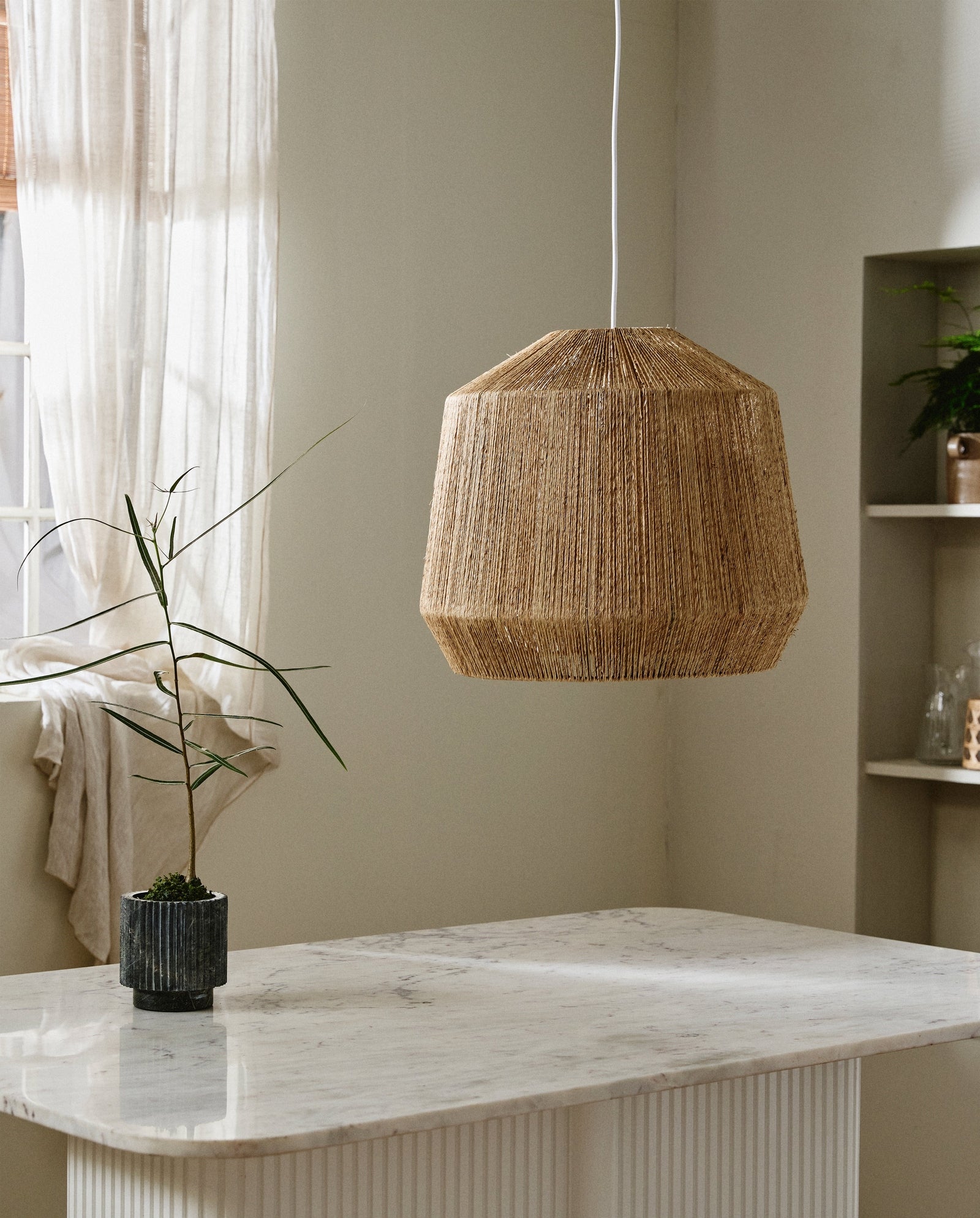 JUTE Lampenschirm - Natur