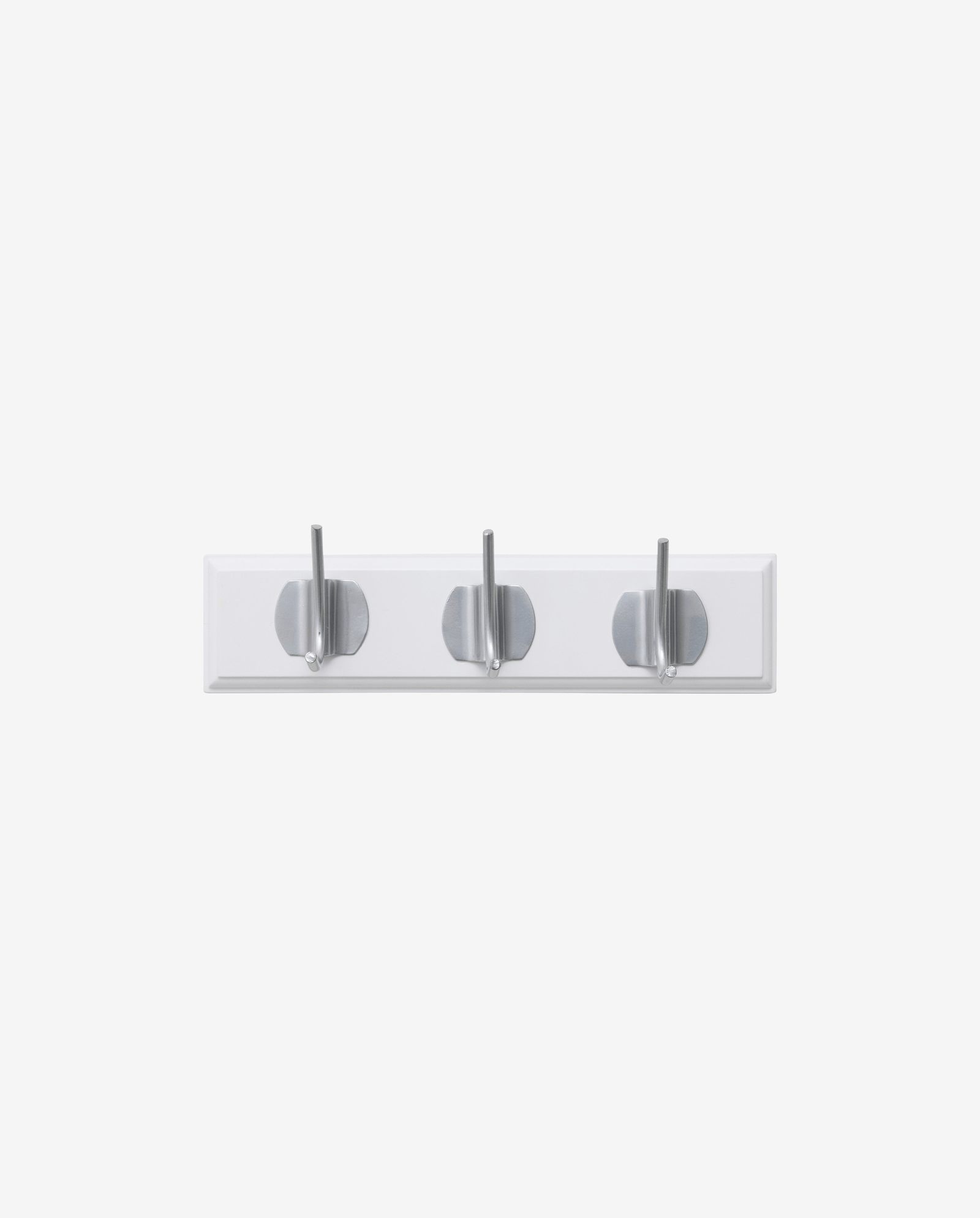 EDGY Garderobenständer, 3 Haken - weiß mit Chrom-Finish