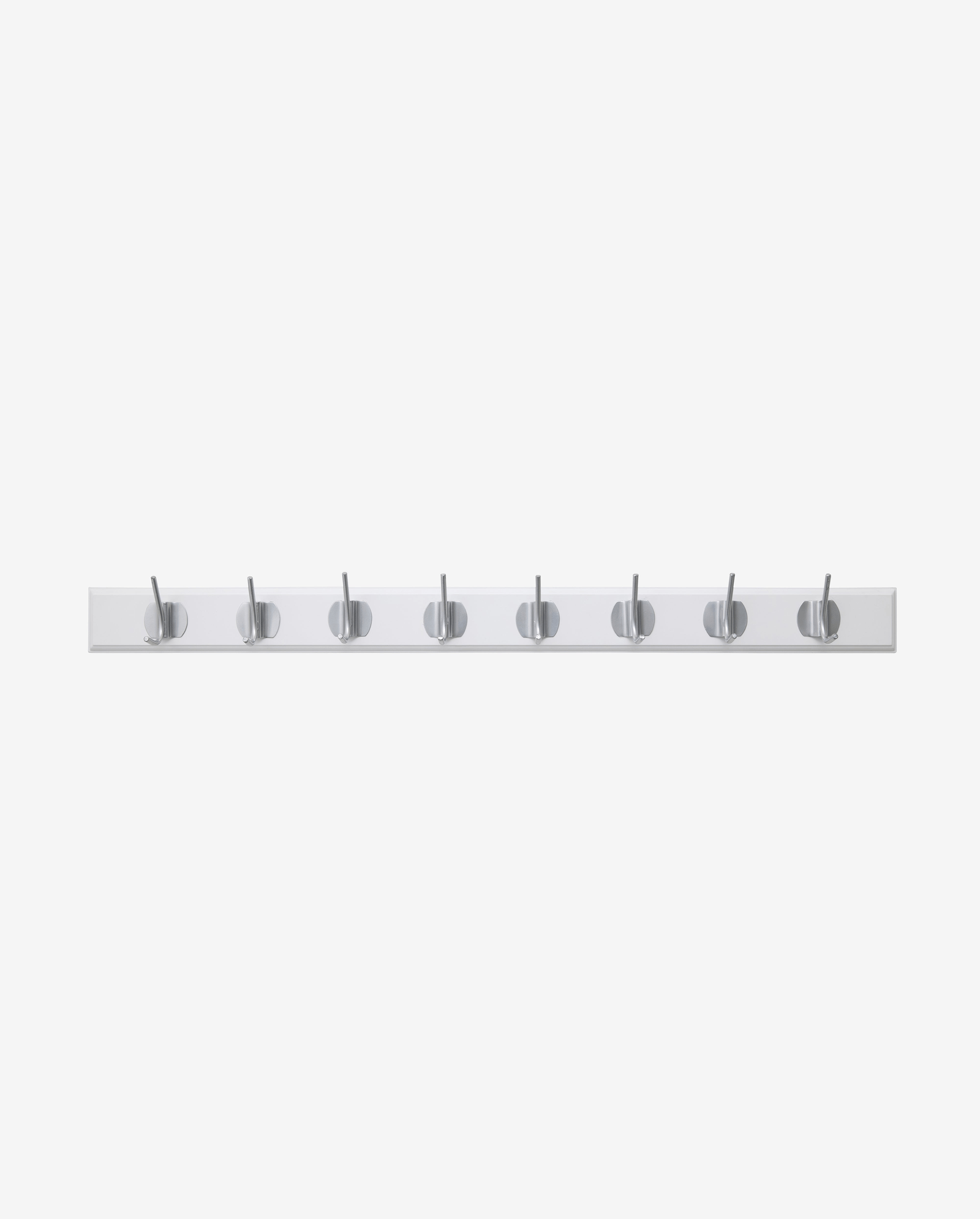 EDGY Garderobenständer, 8 Haken - weiß mit Chrom-Finish