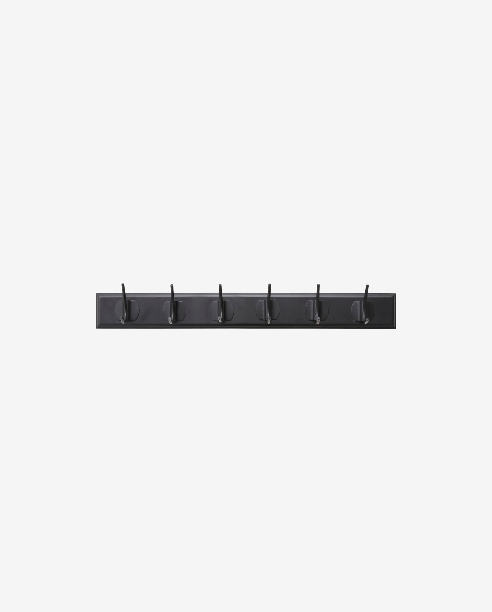EDGY Garderobenständer, 6 Haken - schwarz mit schwarzer Oberfläche