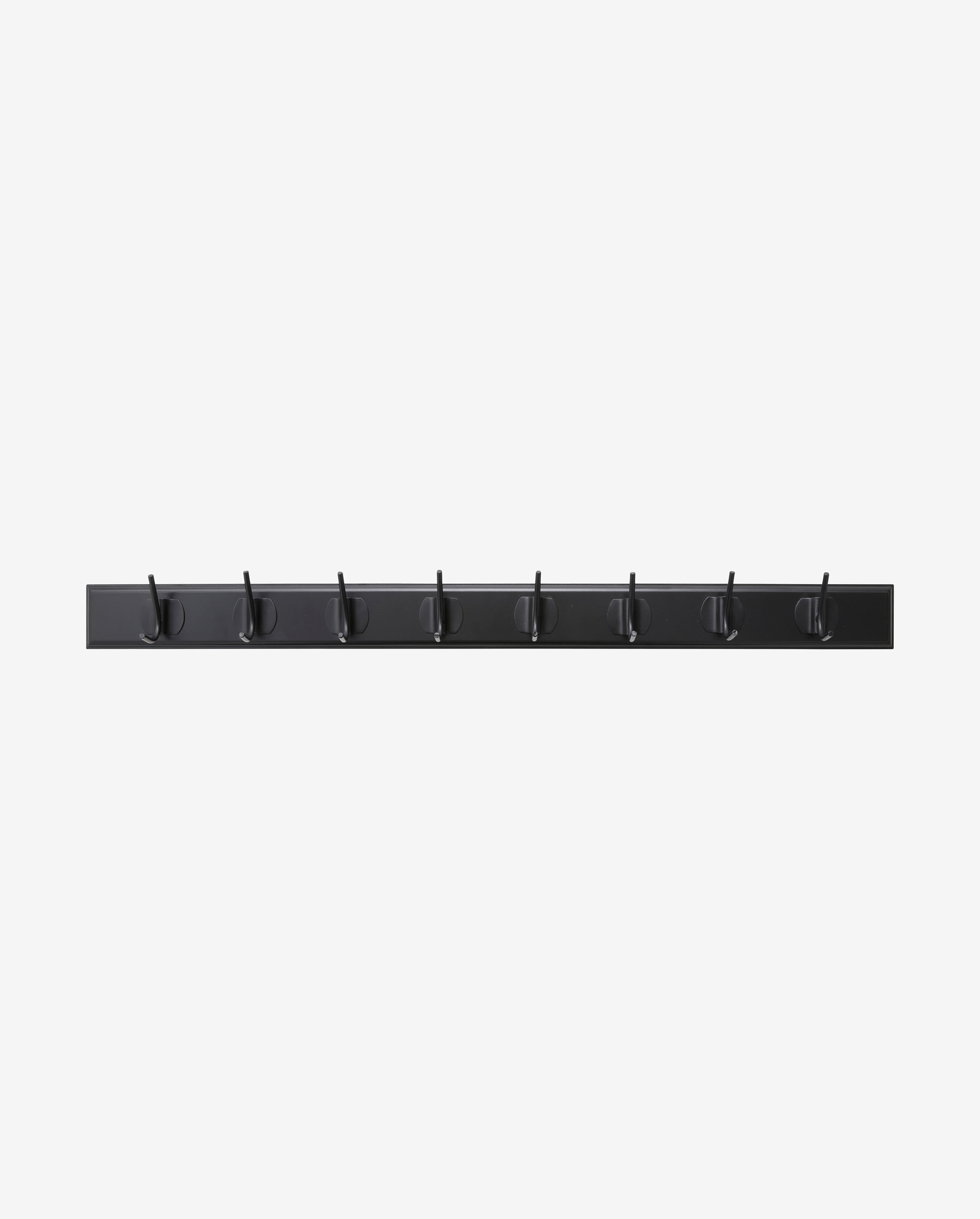 EDGY Garderobenständer, 8 Haken - schwarz mit schwarzer Oberfläche