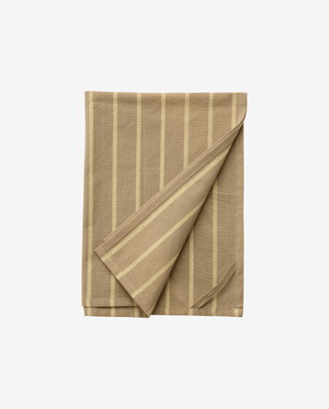 Torchon KINU, rayé - jaune/beige