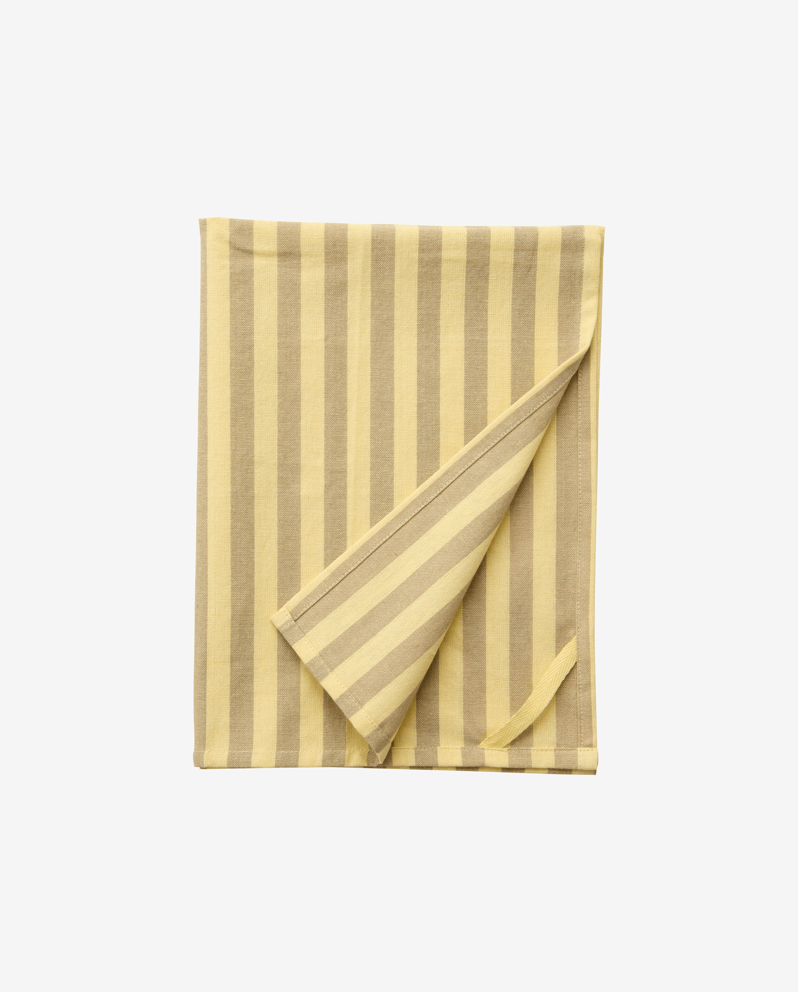 RAFU Geschirrtuch, gestreift - gelb/beige