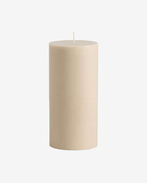 KERZE, 9,6x20cm - beige