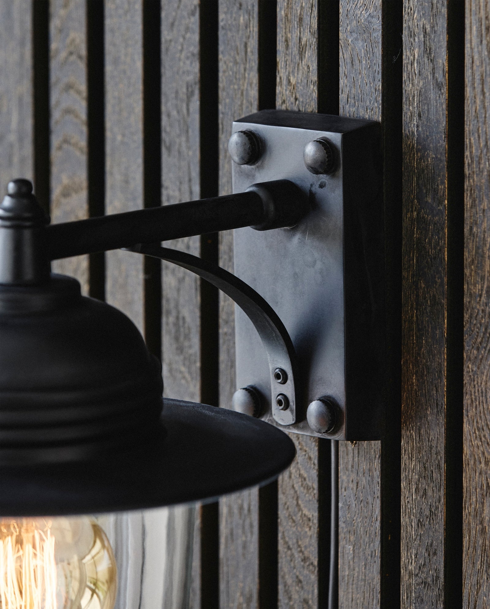 Außenlampe für die Wand - schwarze Ausführung