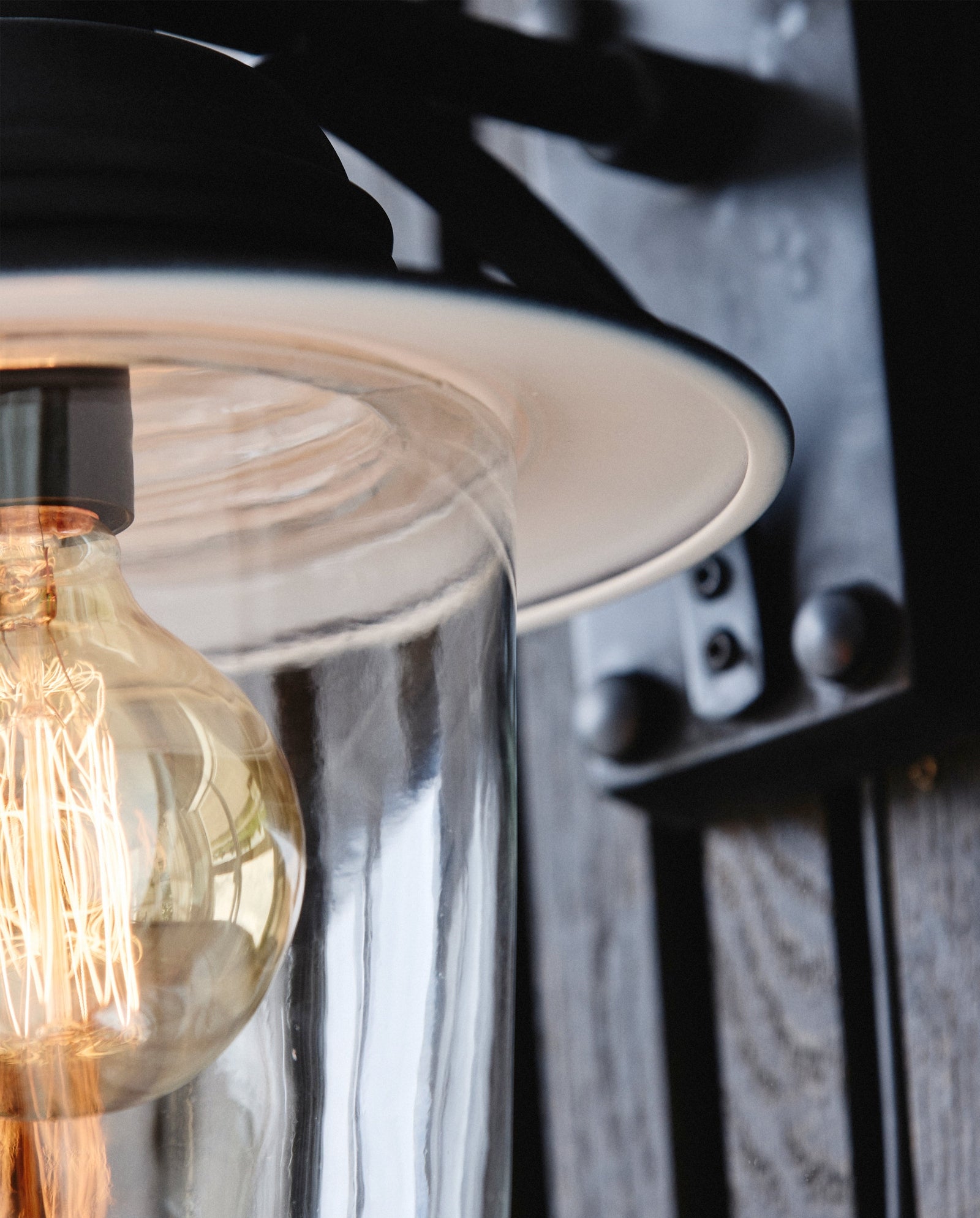 Außenlampe für die Wand - schwarze Ausführung