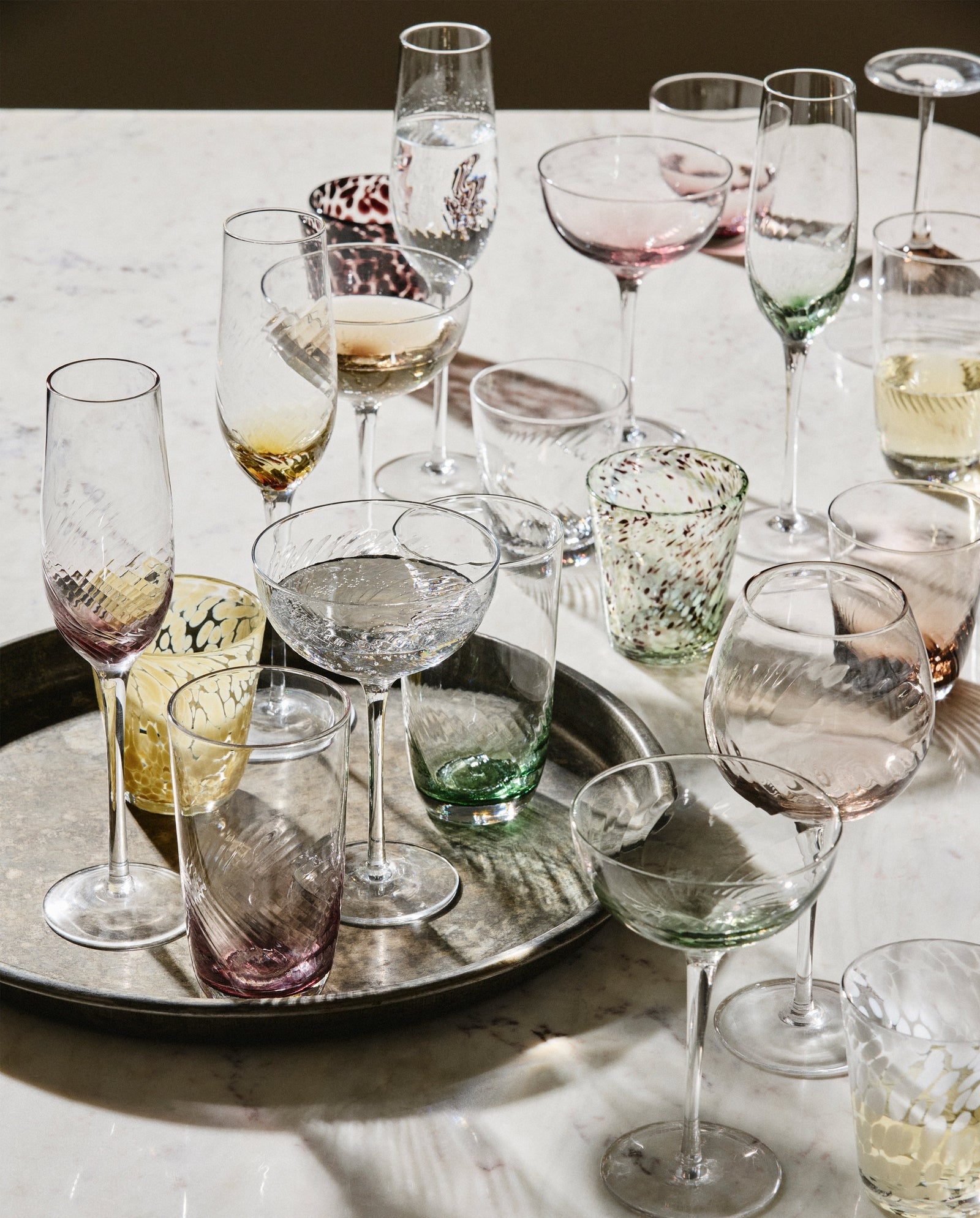Verre à champagne GARO - vert