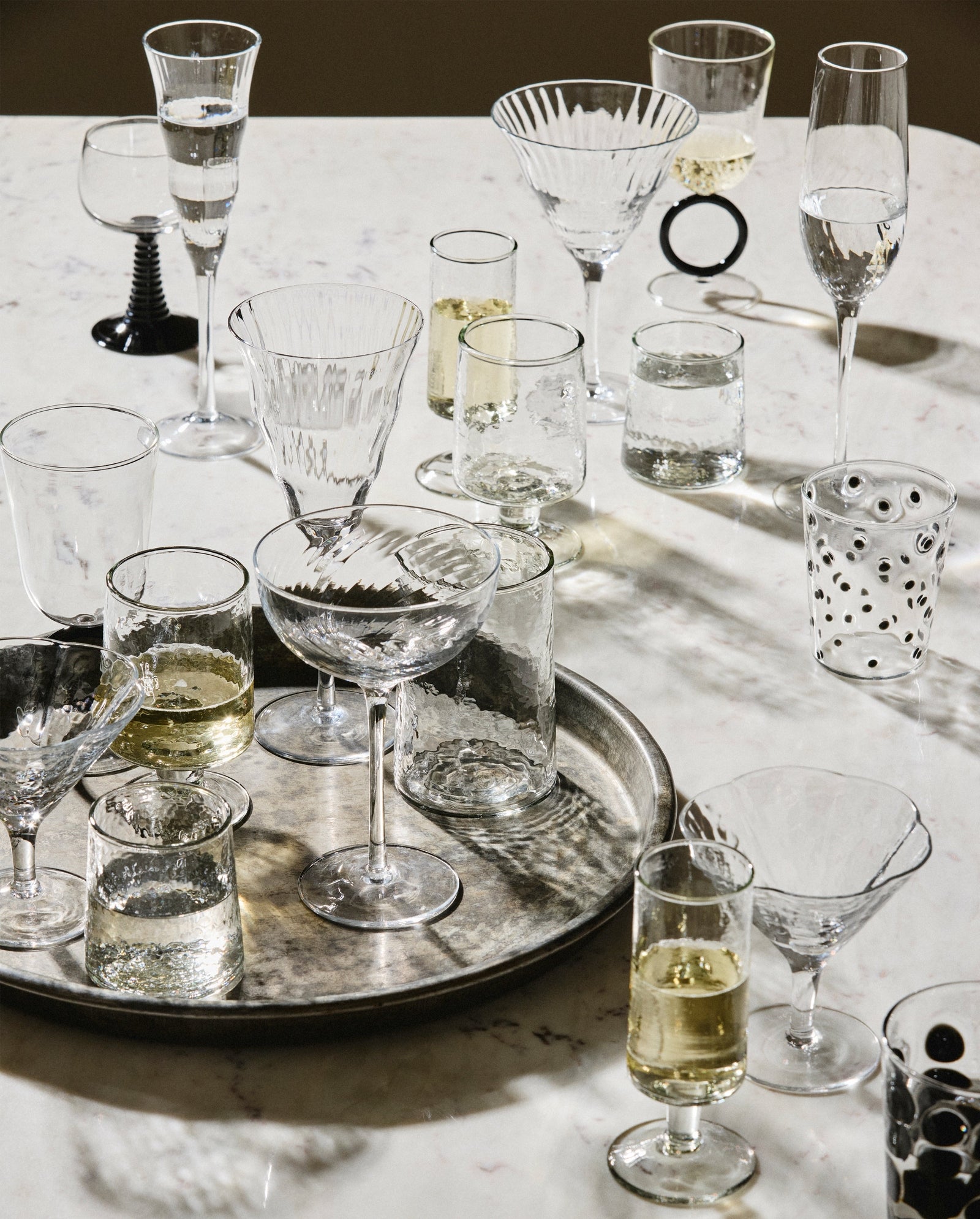 Verre à boire PISUM - transparent/noir