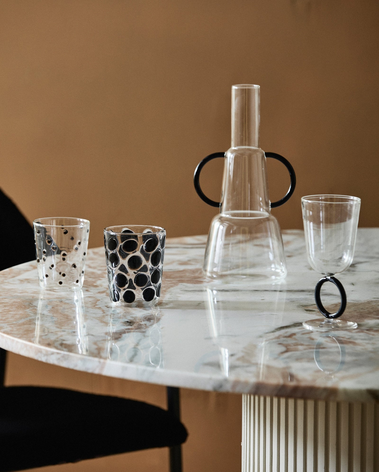 verre à vin APIUM - transparent/noir