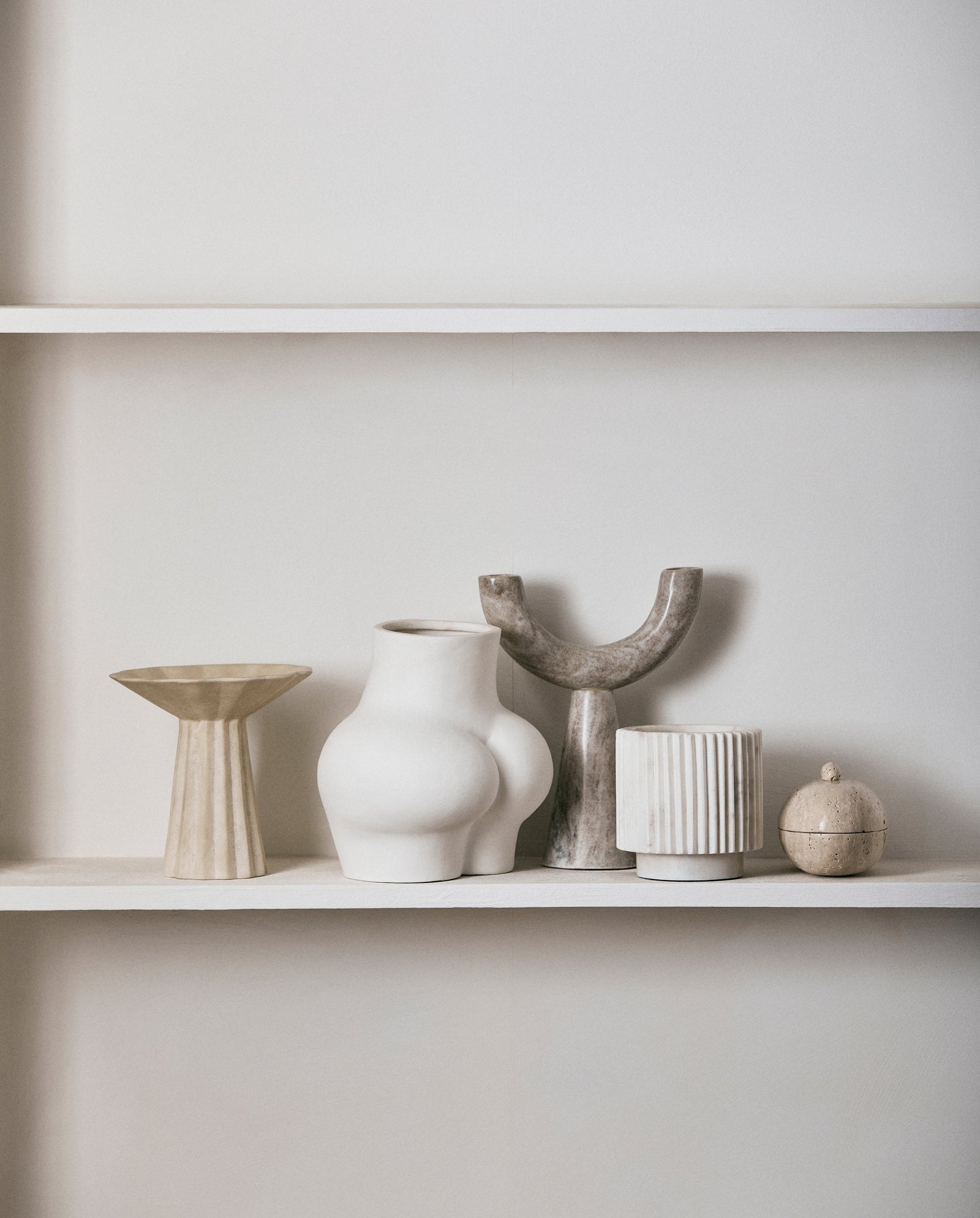 AVAJI Unterkörper, Vase - Weiß