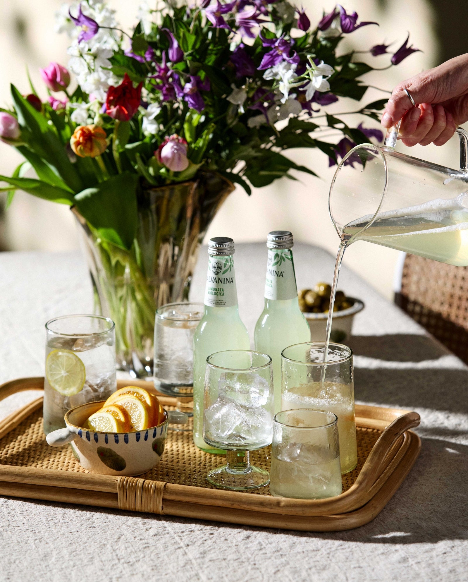 FIGUS Rattan-Serviertablett - Natur