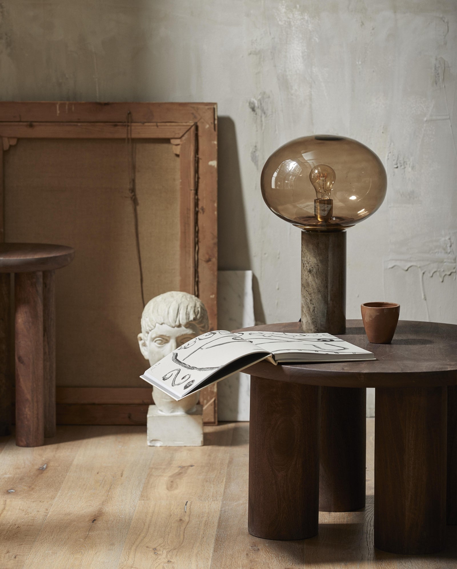 HELIN coffee table - dark brown
