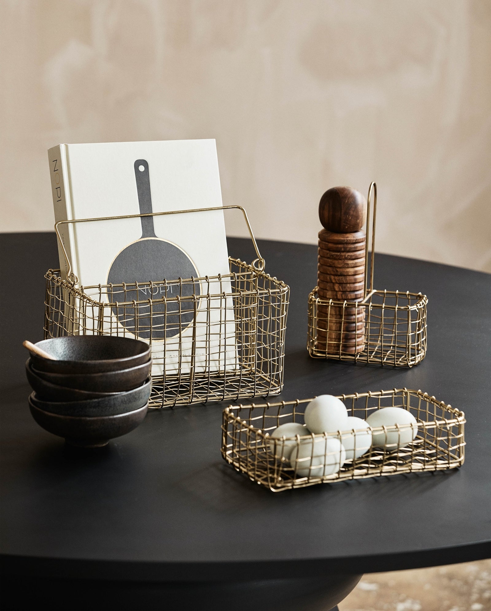 NAVITI storage w. handle, S - golden finish