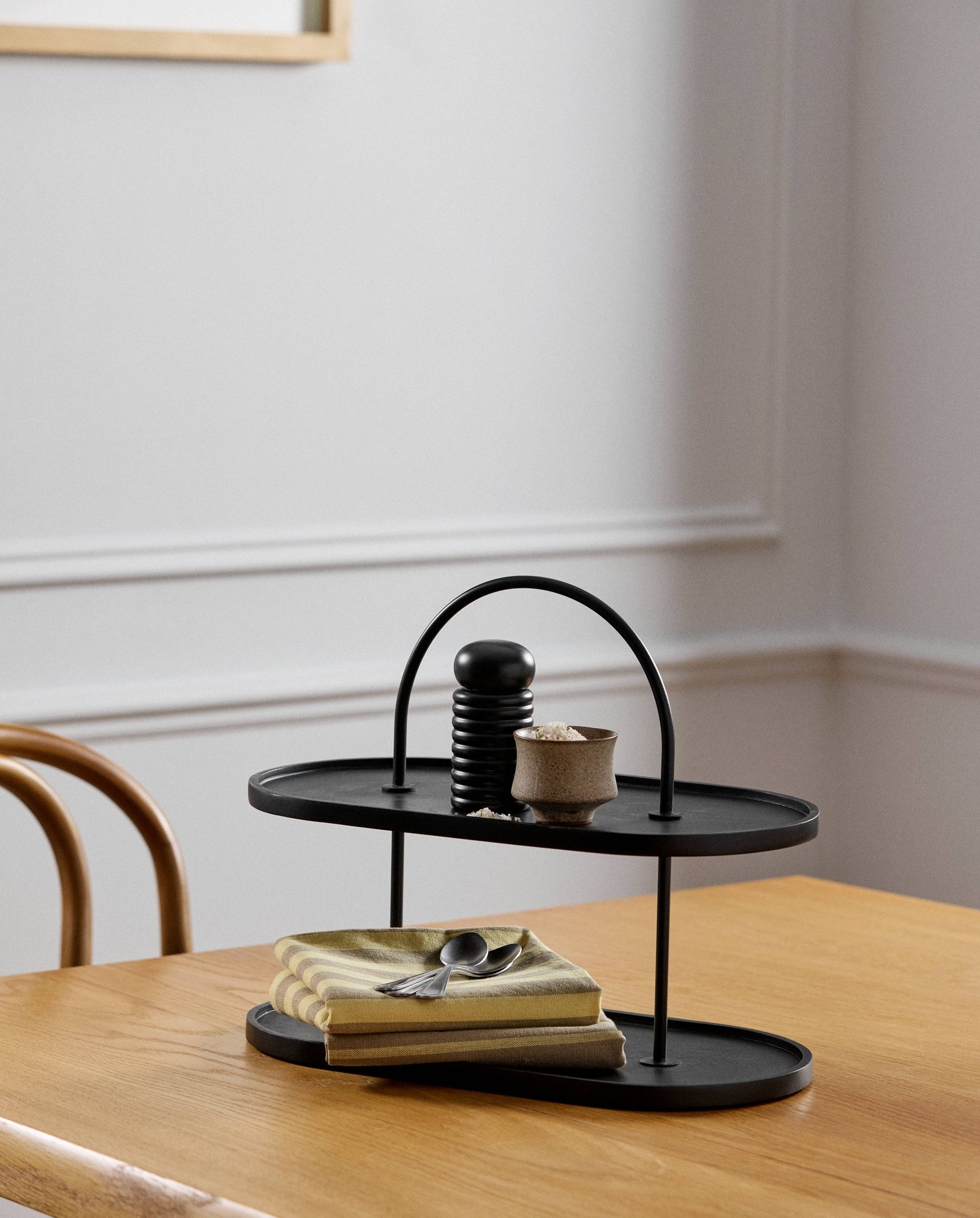 RUSSELL Etagere - schwarz