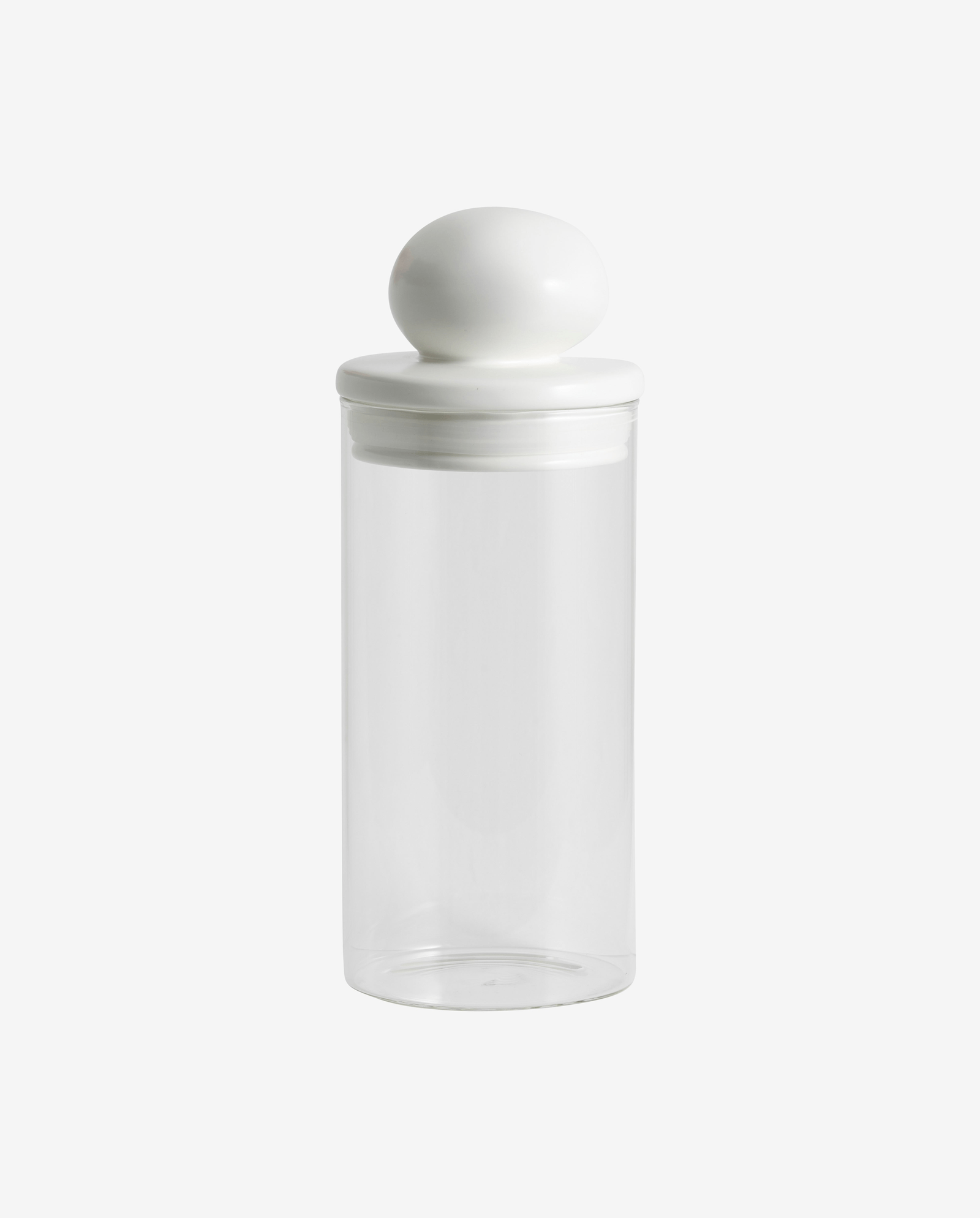 Verre de stockage PLUM avec couvercle, haut - transparent